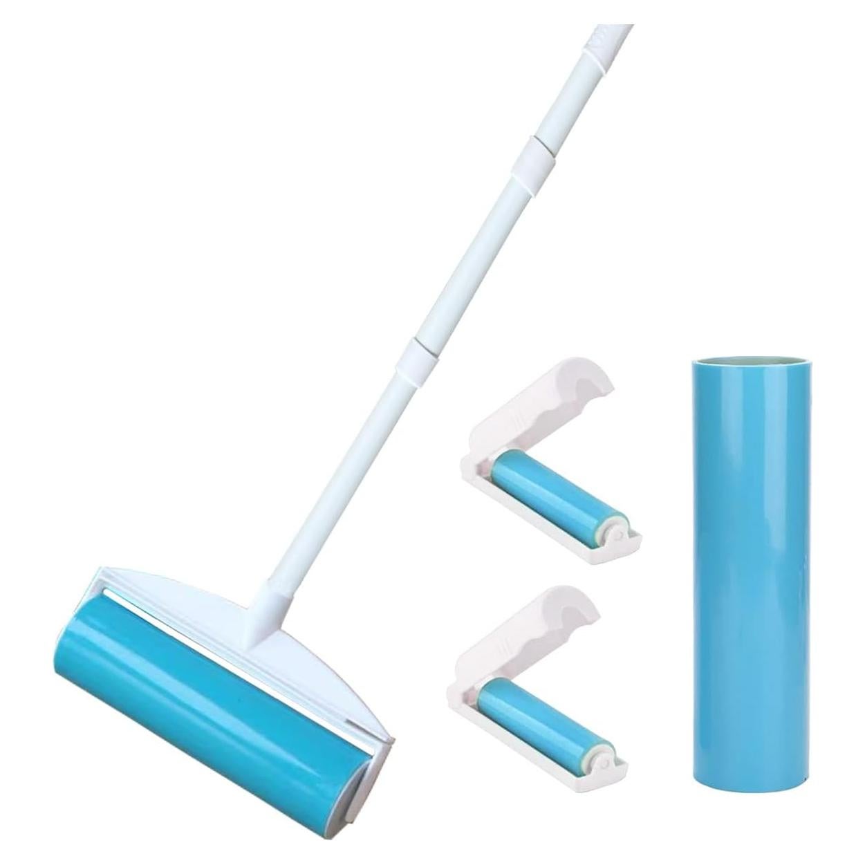 Rodillo de Pelusa Reutilizable NUOBUT 20.32 cm con Mangos Extensibles