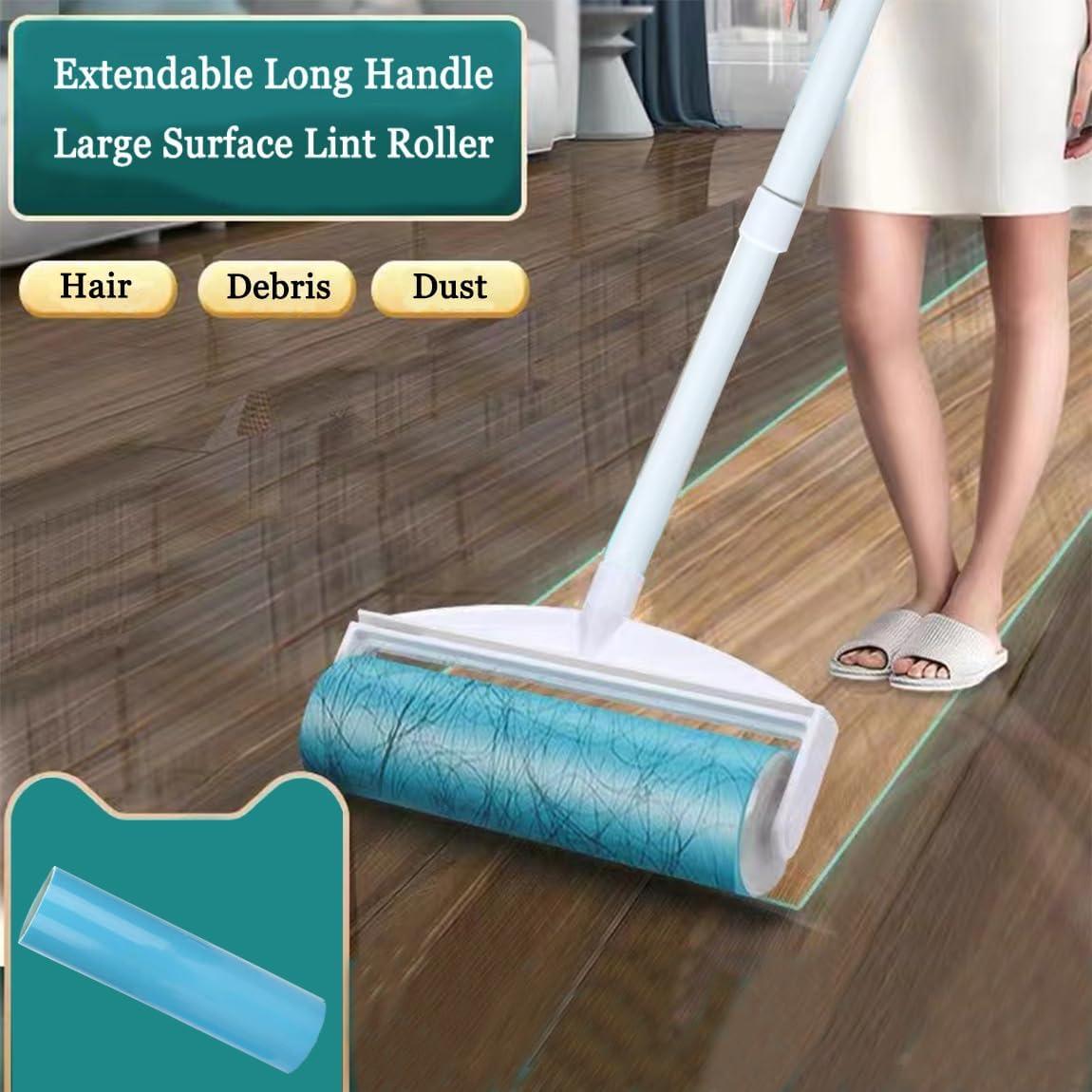 Rodillo de Pelusa Reutilizable NUOBUT 20.32 cm con Mangos Extensibles