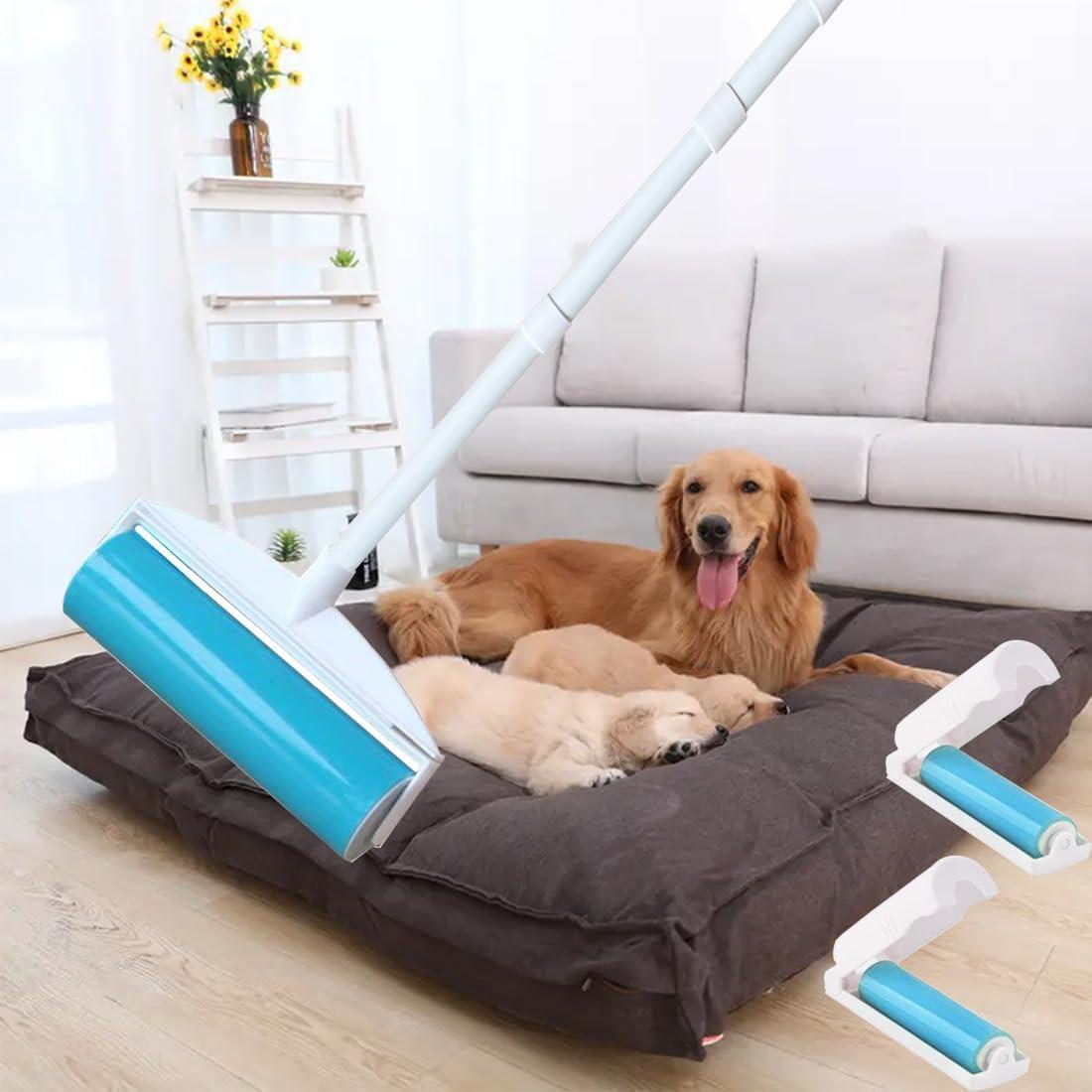 Rodillo de Pelusa Reutilizable NUOBUT 20.32 cm con Mangos Extensibles