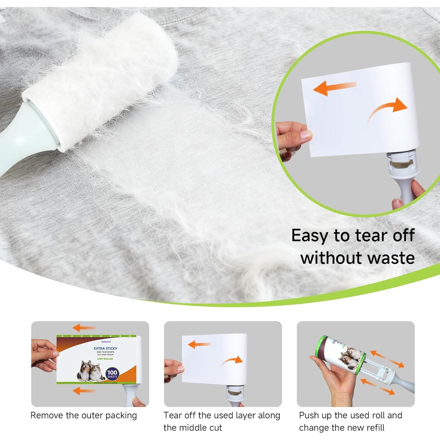 Rodillo Removedor de Pelaje para Mascotas Shijiazhuang 400 Hojas