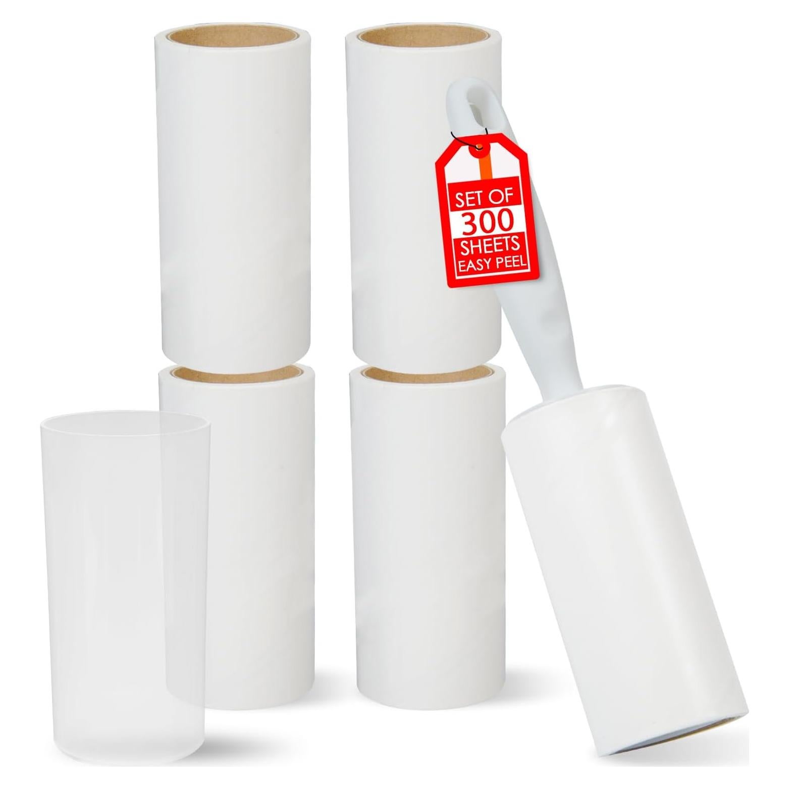 Rodillo Adhesivo Extra Pegajoso XICOSO 300 Hojas para Pelo de Mascota