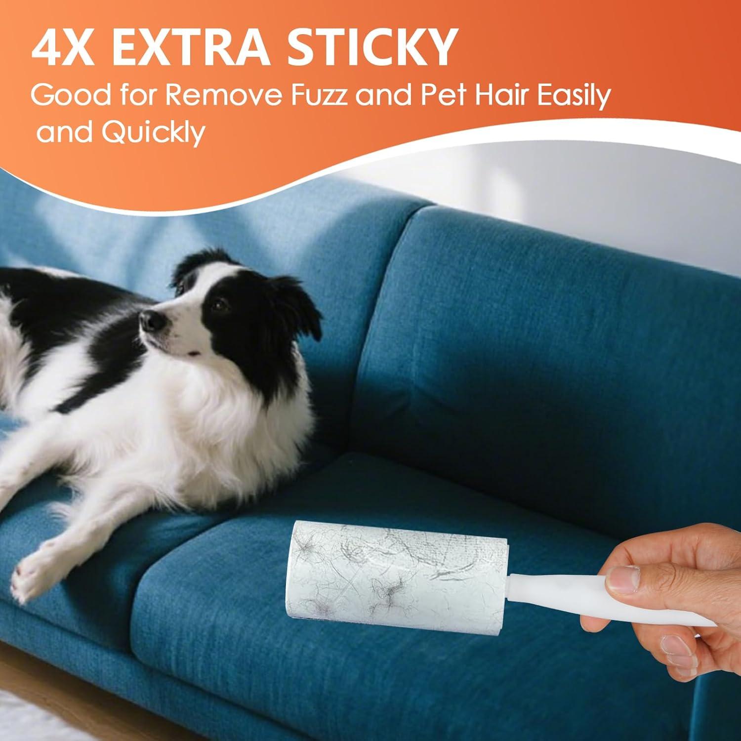 Rodillo Adhesivo Extra Pegajoso XICOSO 300 Hojas para Pelo de Mascota