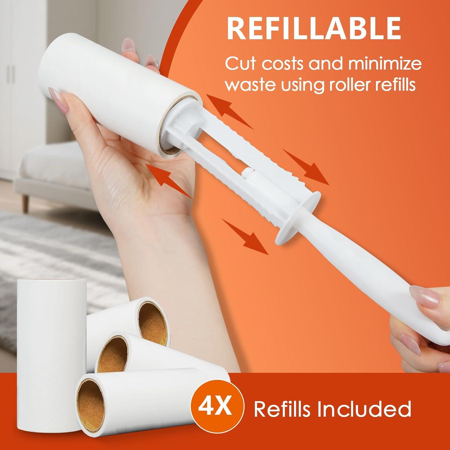 Rodillo Adhesivo Extra Pegajoso XICOSO 300 Hojas para Pelo de Mascota