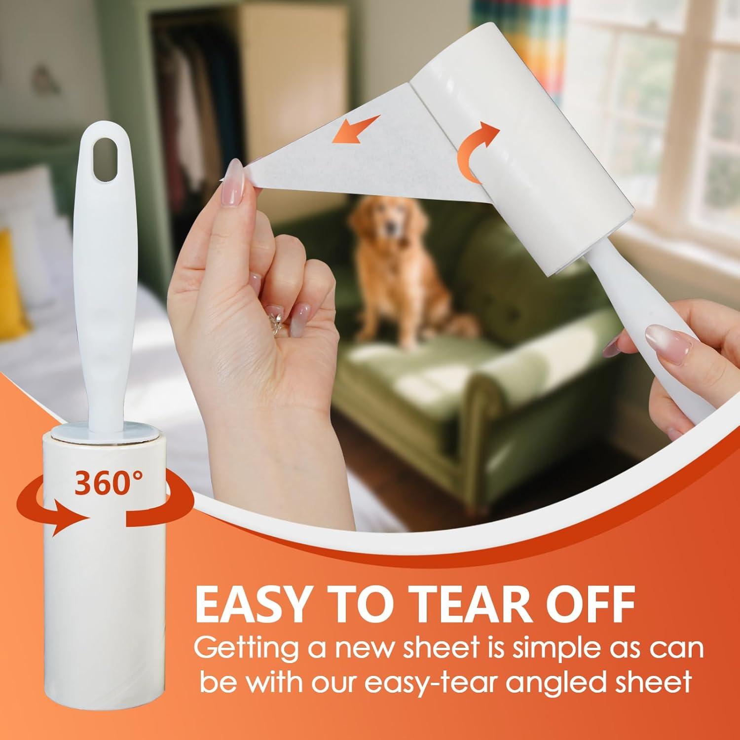 Rodillo Adhesivo Extra Pegajoso XICOSO 300 Hojas para Pelo de Mascota