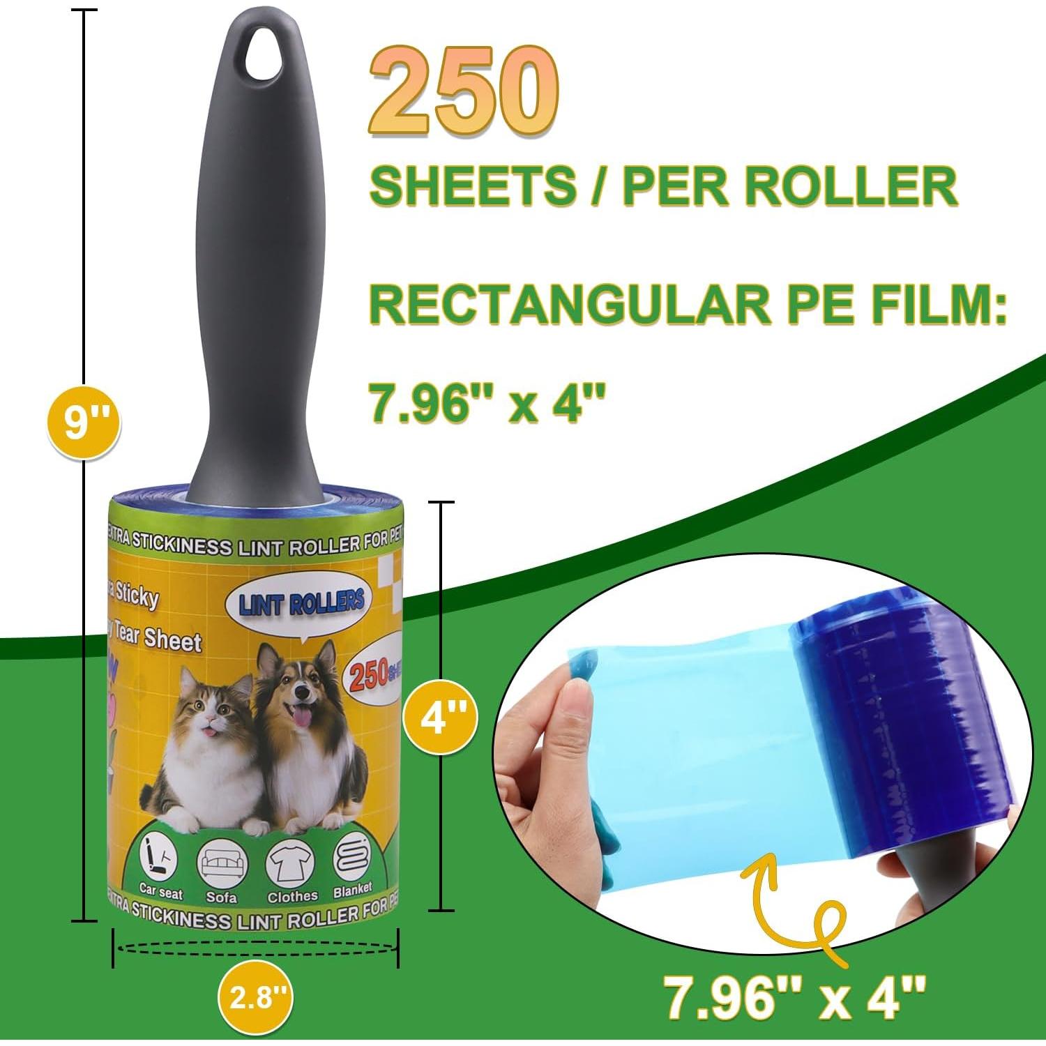 Rodillos Removedores de Pelos de Mascota Sunroda 500 Hojas