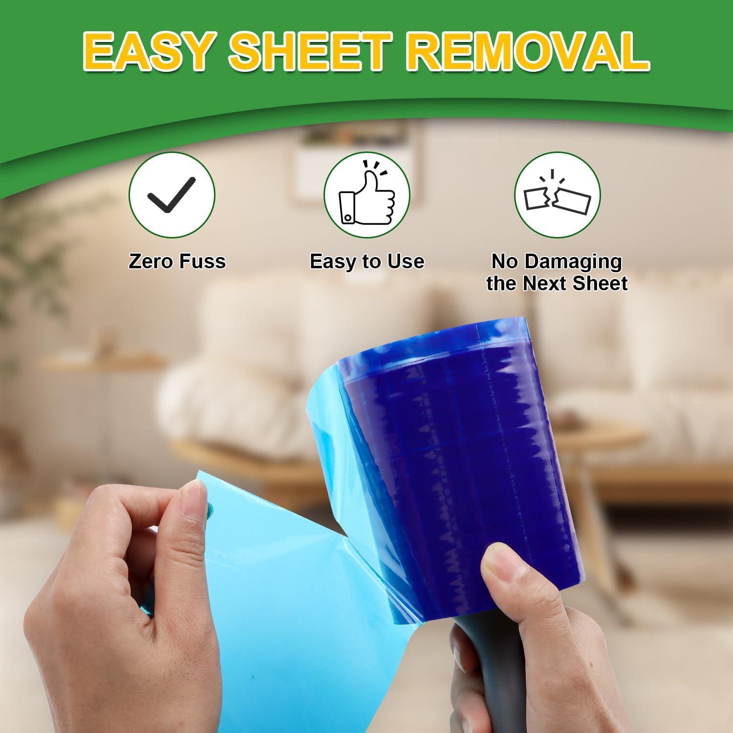 Rodillos Removedores de Pelos de Mascota Sunroda 500 Hojas