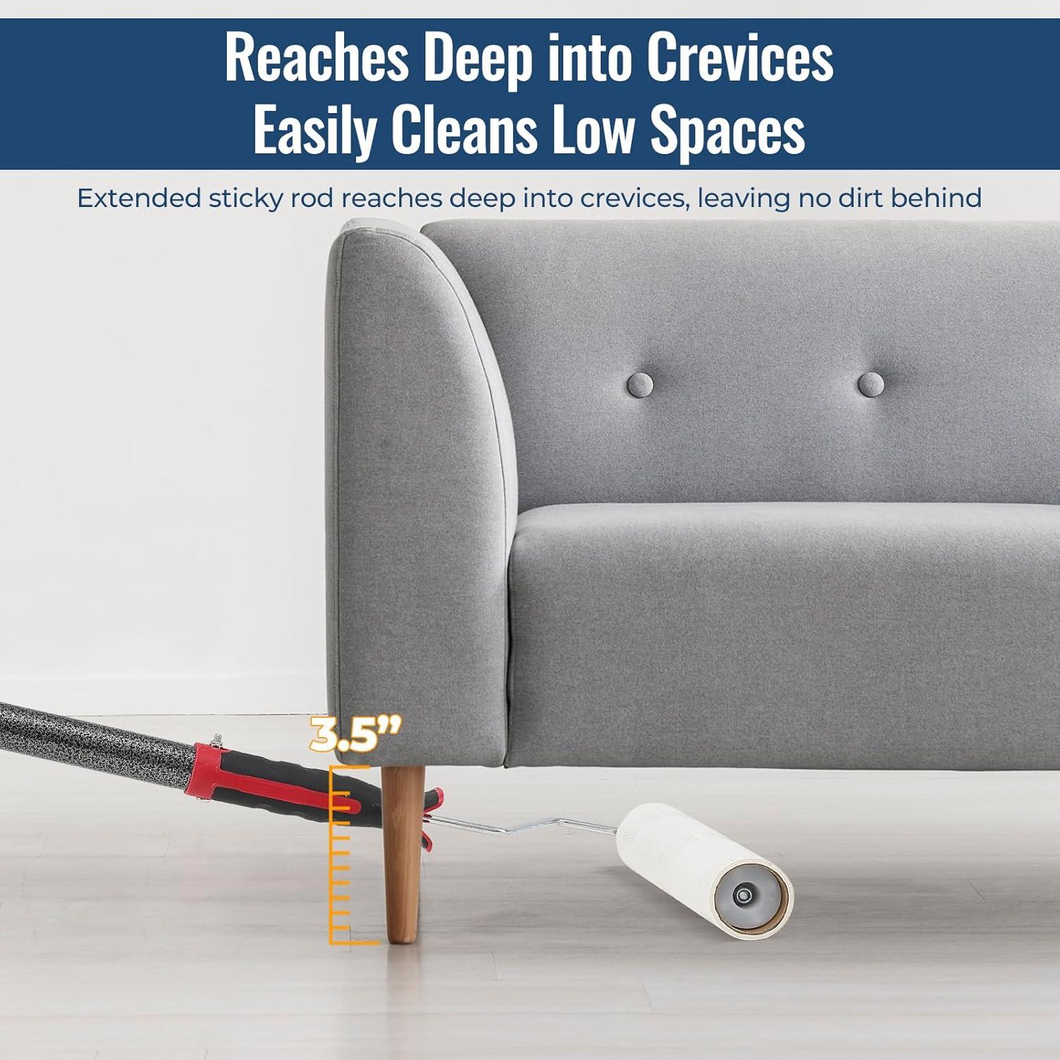 Rodillo de limpieza EUIJOIP 24 cm con mango extensible 130 cm