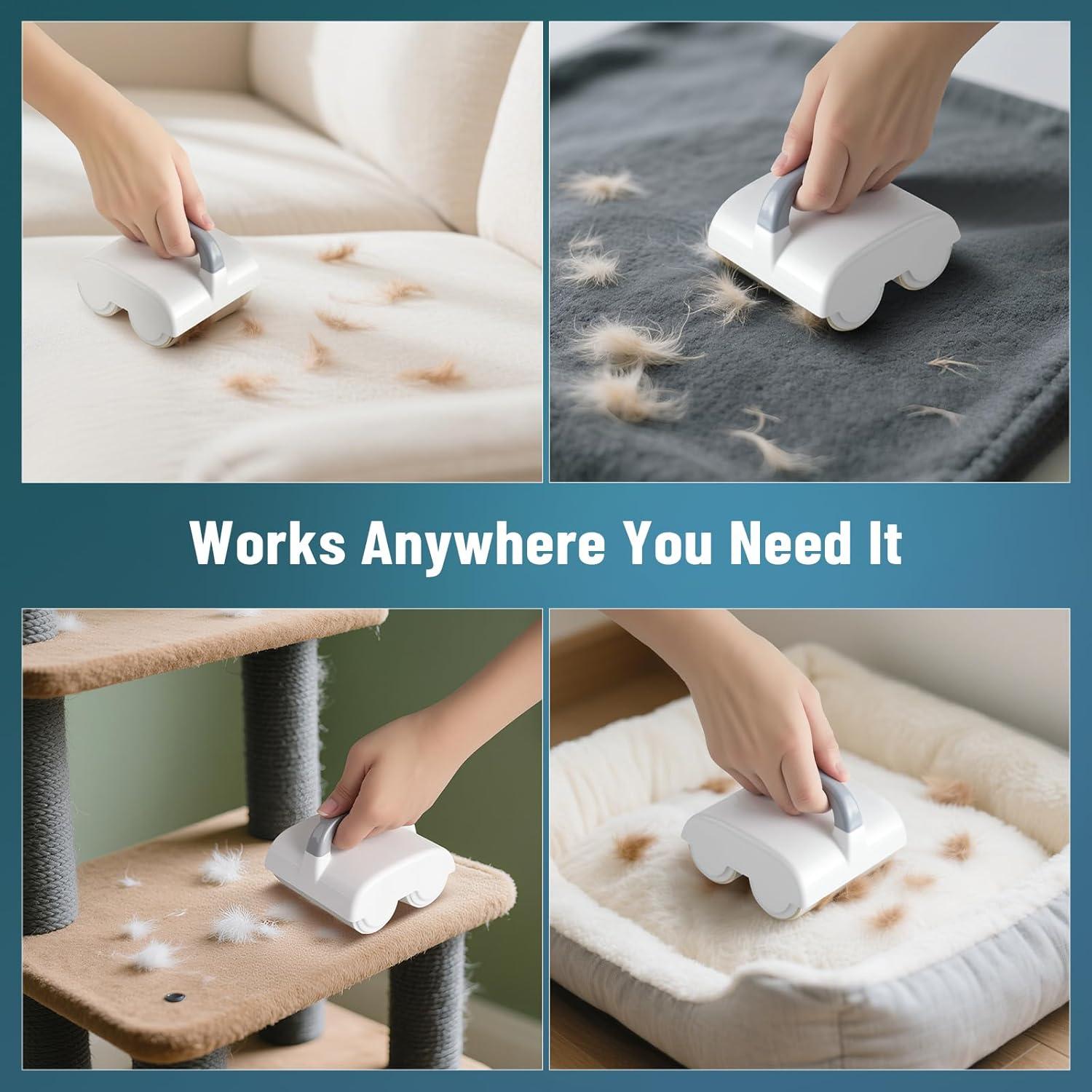 Rodillo Quitapelusas Doble NiHome con 4 Recambios, 90 Hojas