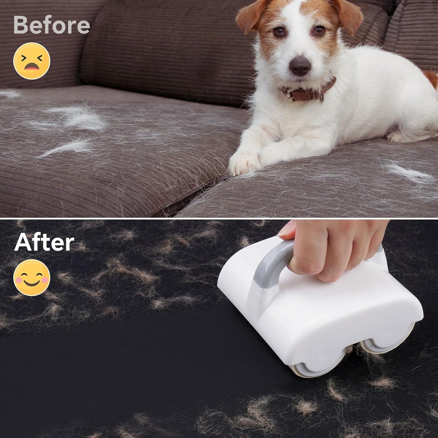 Rodillo Quitapelusas Doble NiHome con 4 Recambios, 90 Hojas