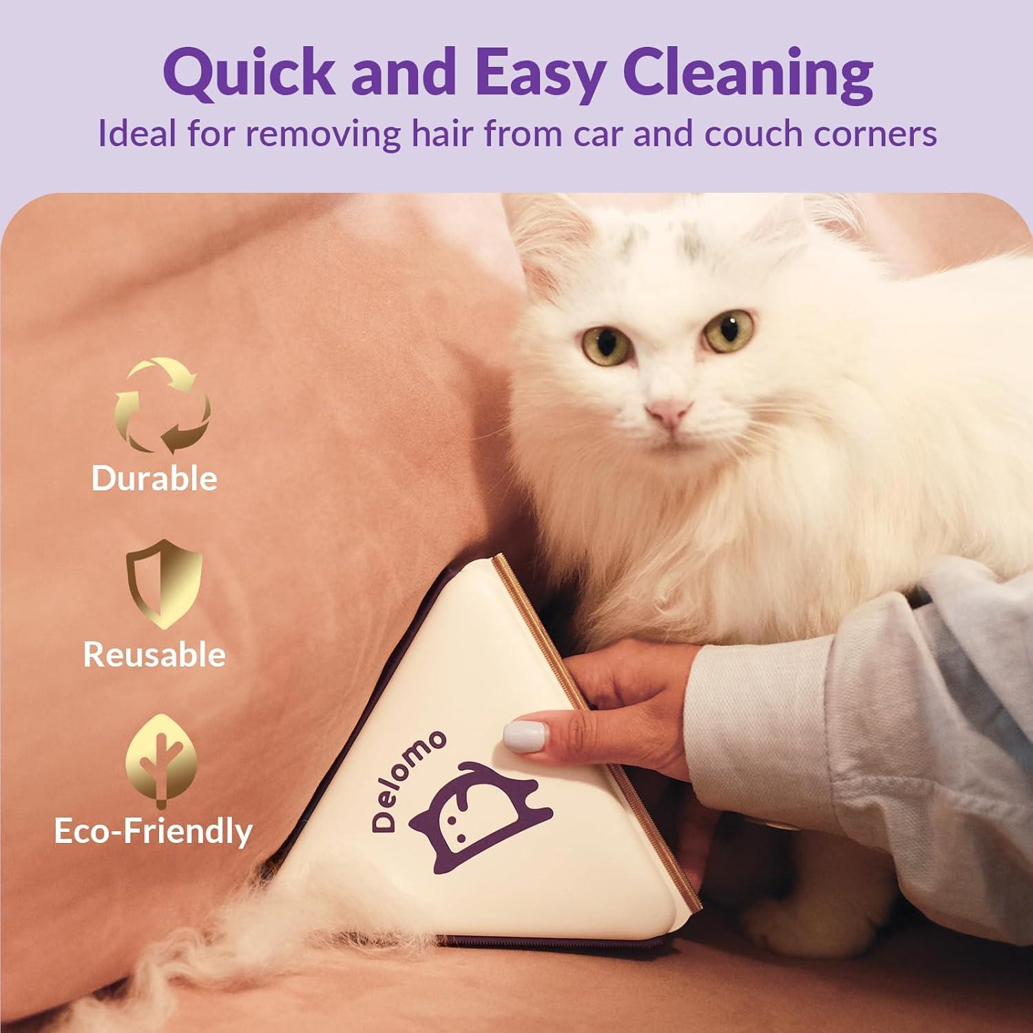 DELOMO Removedor de Pelo de Mascota 3 en 1 - 15.24 cm