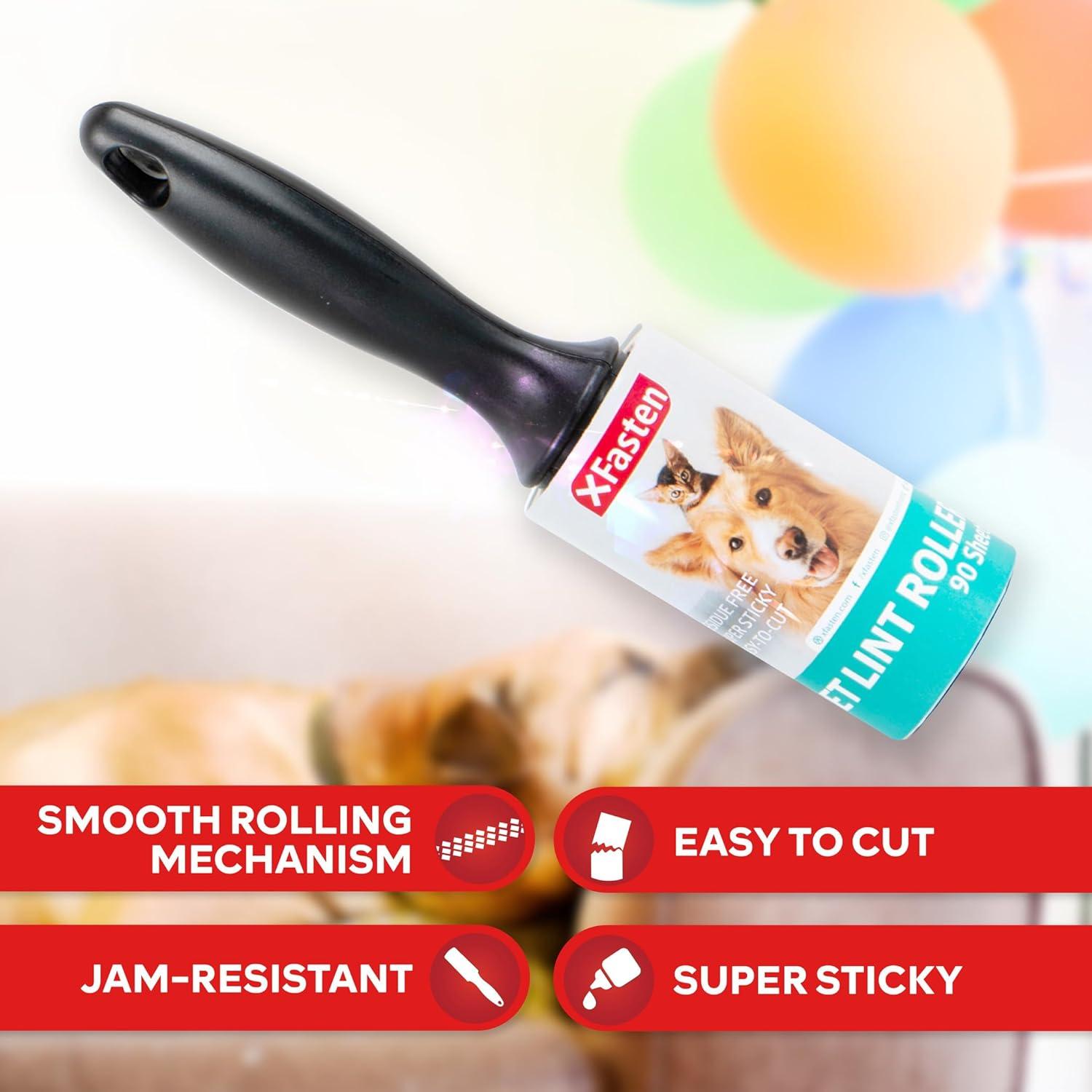 Rodillo Adhesivo para Pelo de Mascotas XFasten 180 Hojas