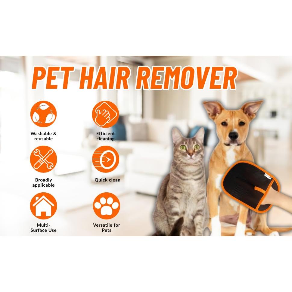 Guantes Eliminadores de Pelo de Mascota RivOcen - 2 Pcs