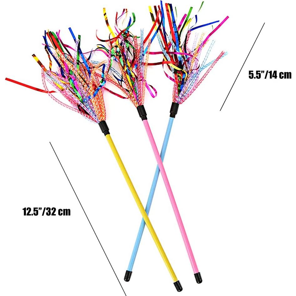 Varitas Interactivas para Gatos IUHKBH - 3 PCS con Lentejuelas