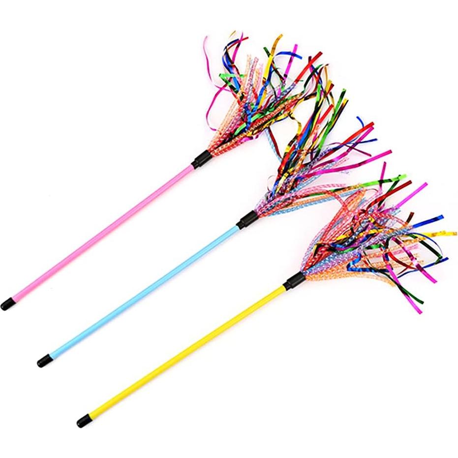 Varitas Interactivas para Gatos IUHKBH - 3 PCS con Lentejuelas
