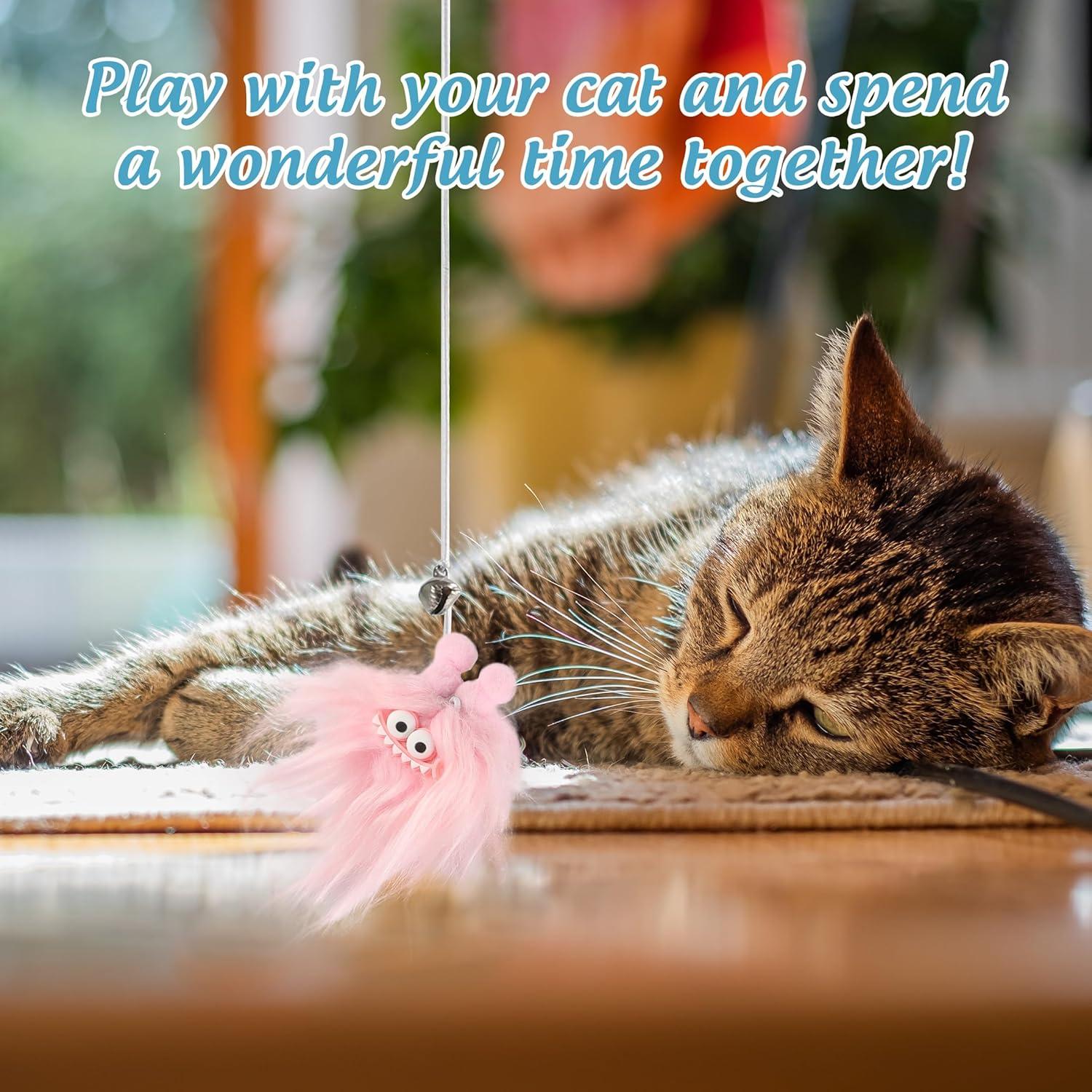 Juguete de Varita para Gatos FUTURE FOOT - 40 cm, Paquete de 3