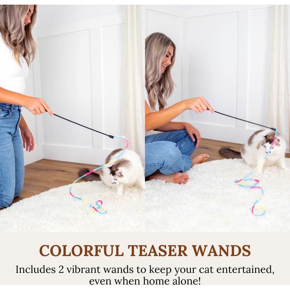 Juego de Juguetes para Gatos GADGETSOLOGY Varita Retráctil 4 en 1