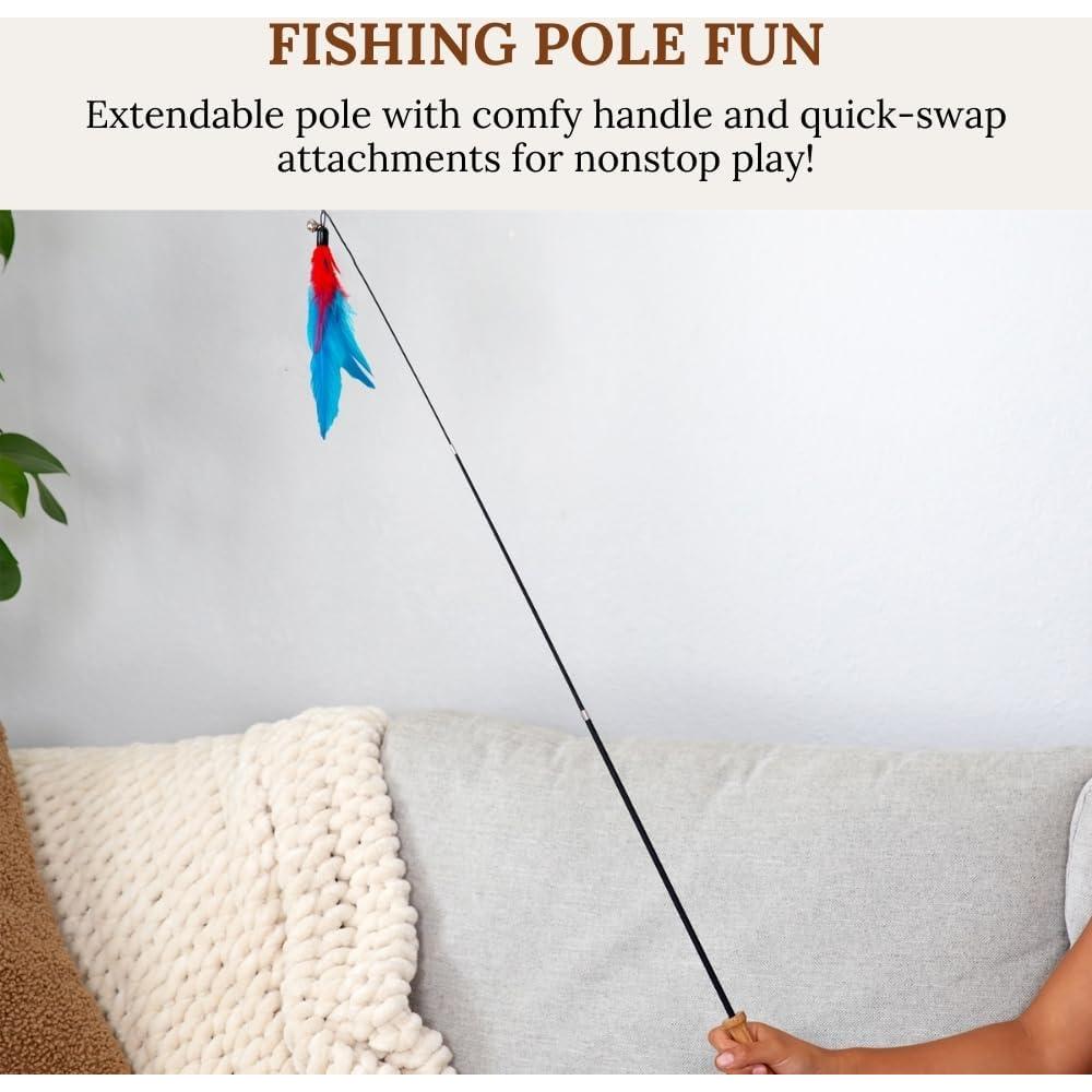 Juego de Juguetes para Gatos GADGETSOLOGY Varita Retráctil 4 en 1