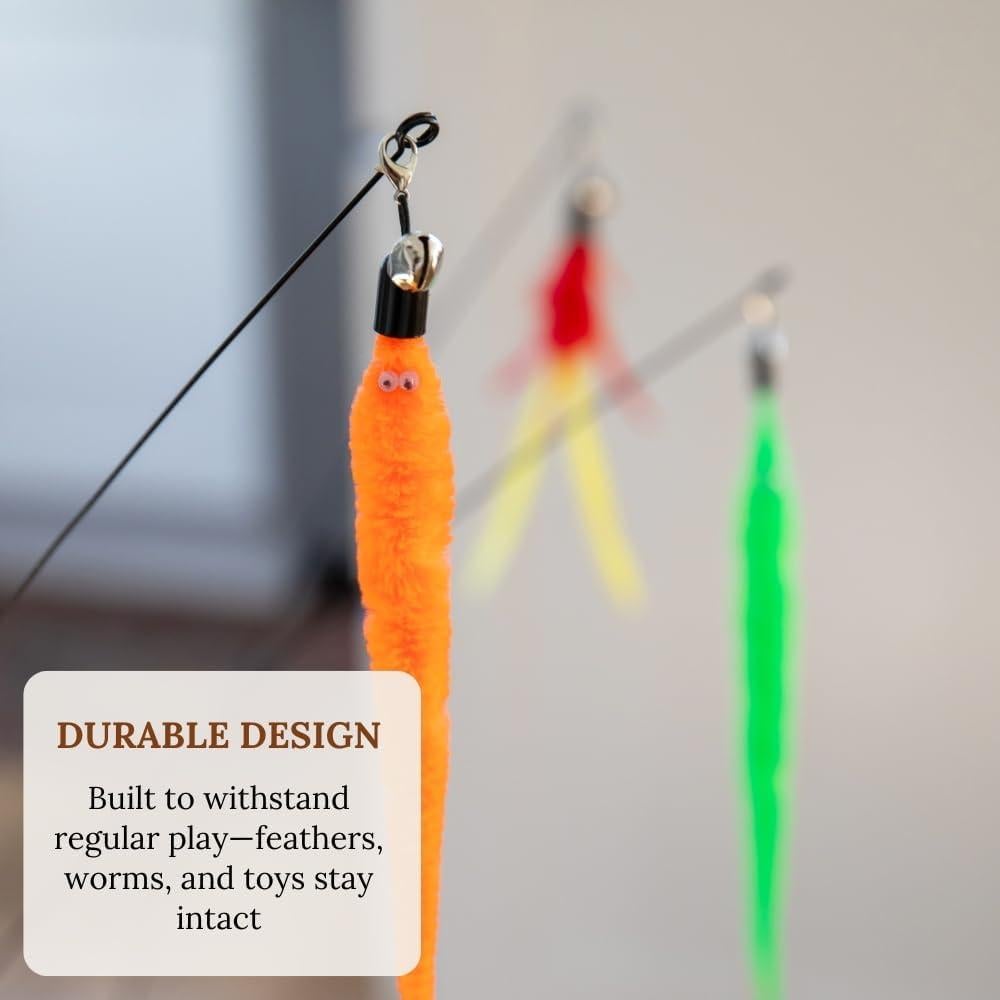 Juego de Juguetes para Gatos GADGETSOLOGY Varita Retráctil 4 en 1