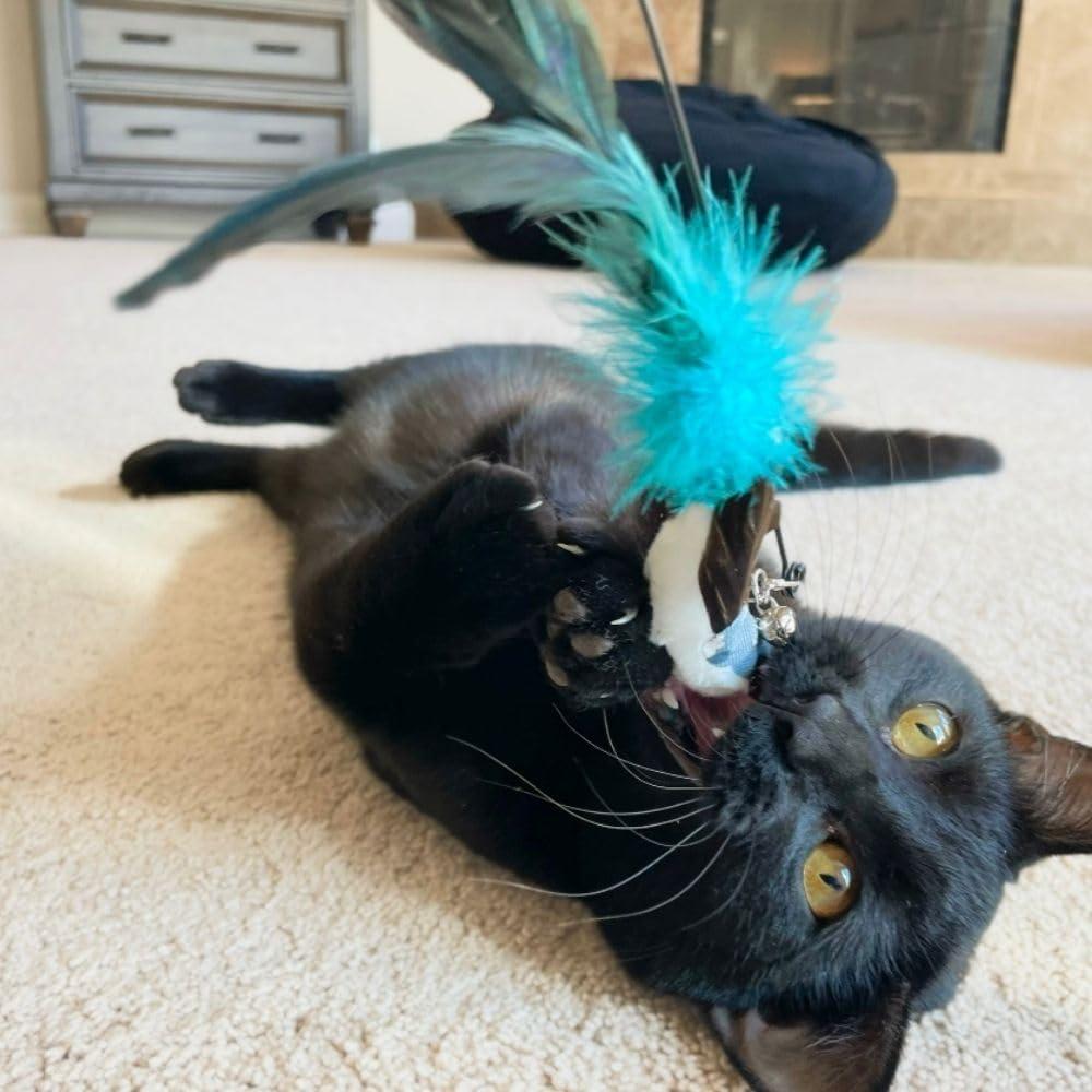 Juego de Juguetes para Gatos GADGETSOLOGY Varita Retráctil 4 en 1