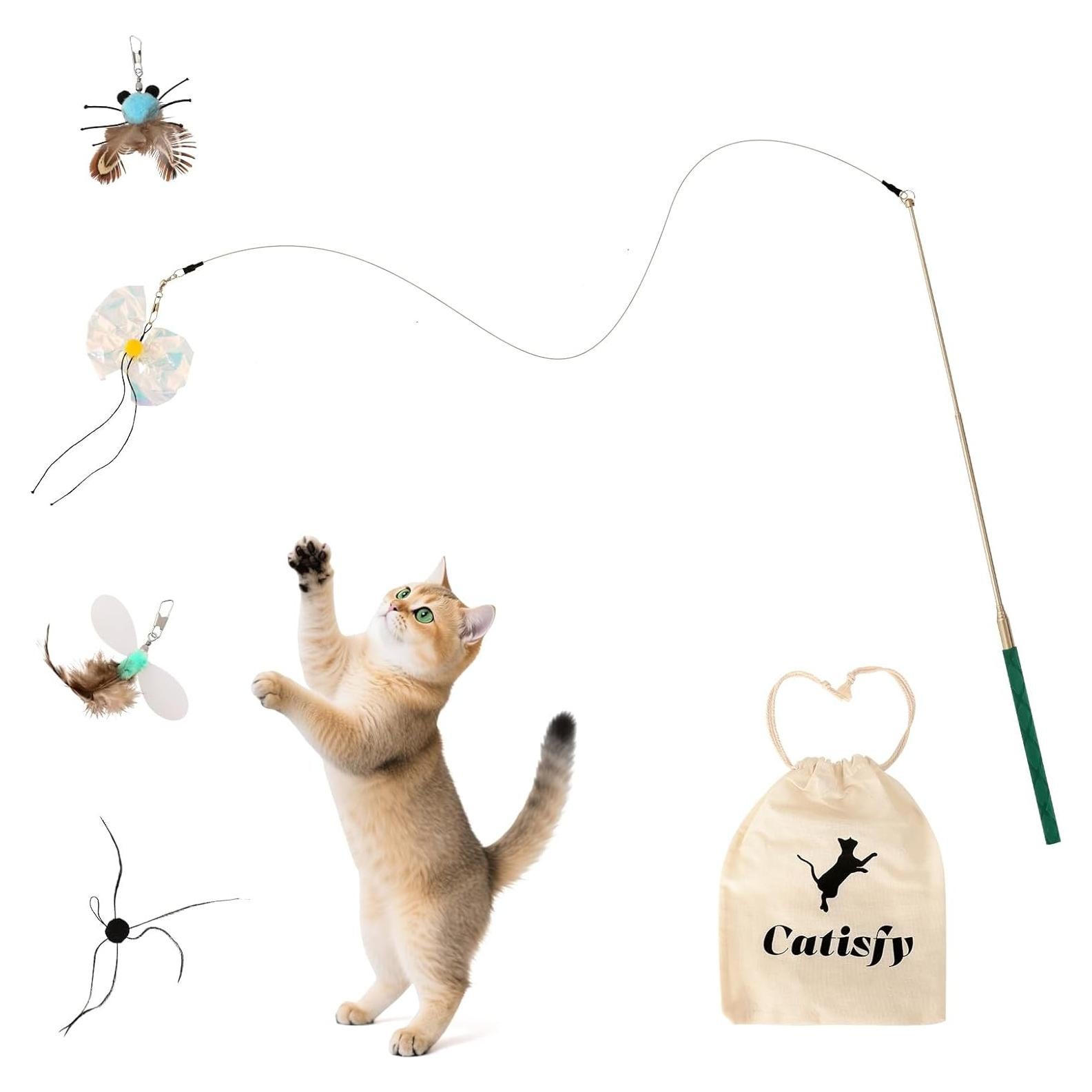 Juguete Interactivo para Gatos Catisfy BioBugs con 4 Recargas