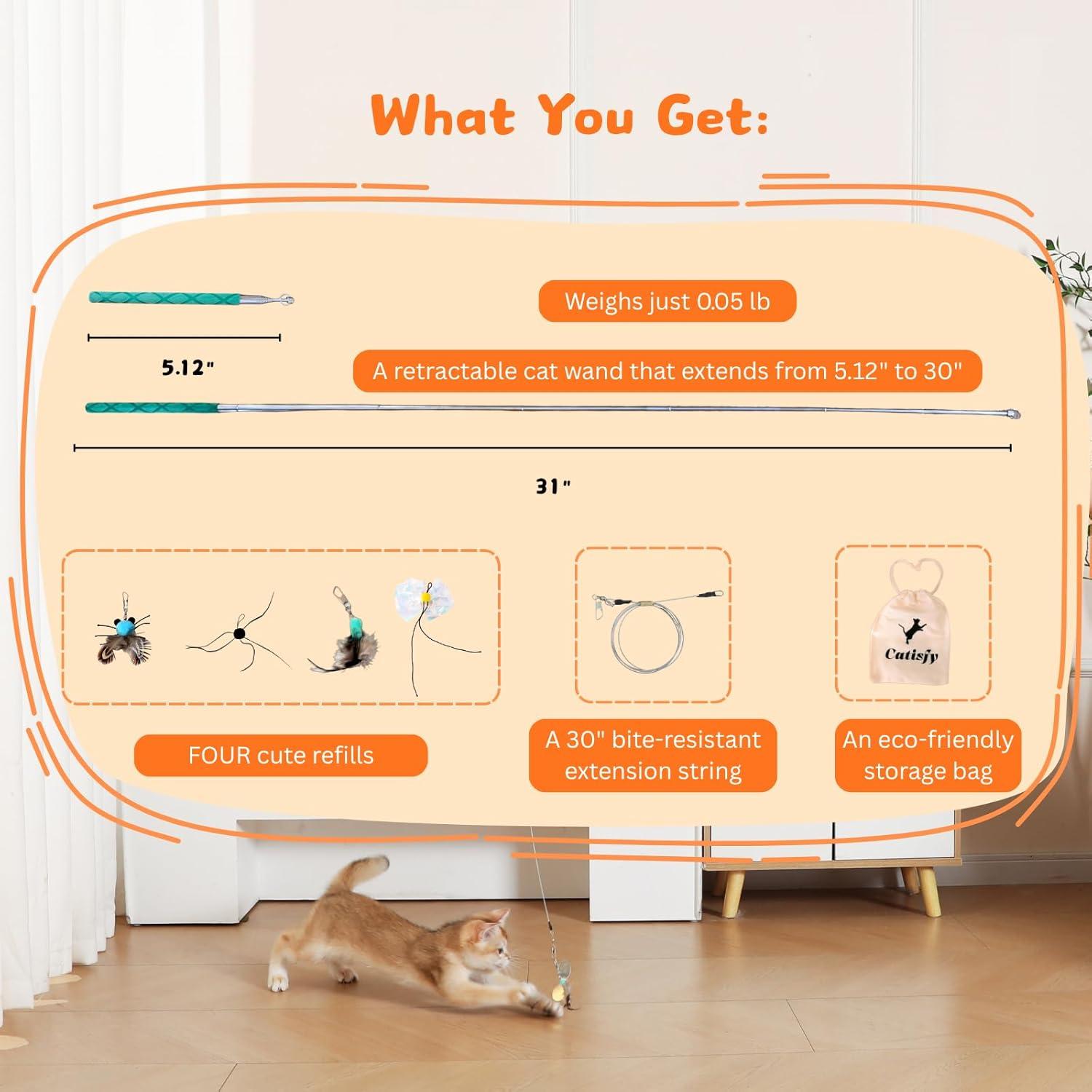 Juguete Interactivo para Gatos Catisfy BioBugs con 4 Recargas