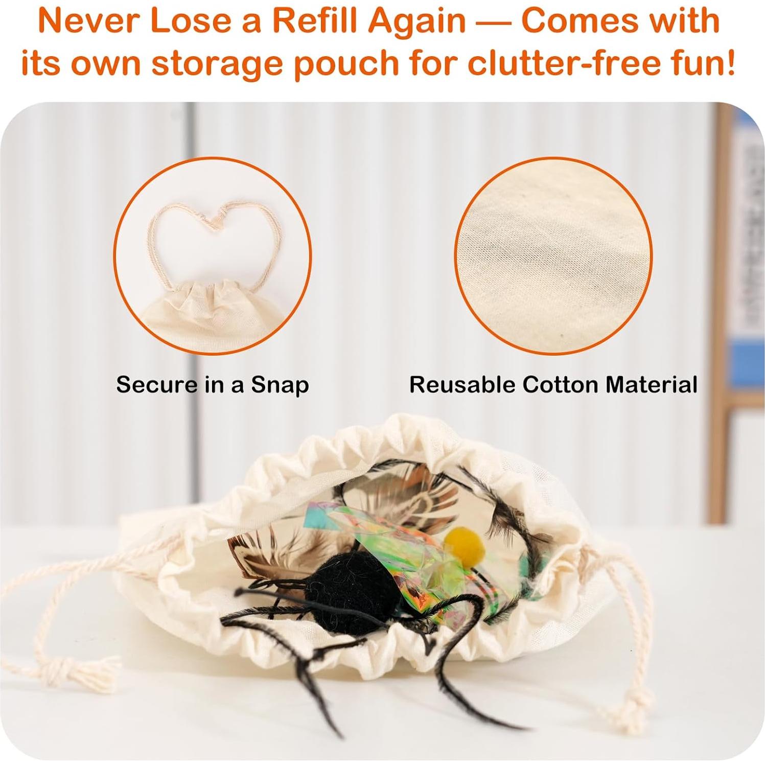 Juguete Interactivo para Gatos Catisfy BioBugs con 4 Recargas