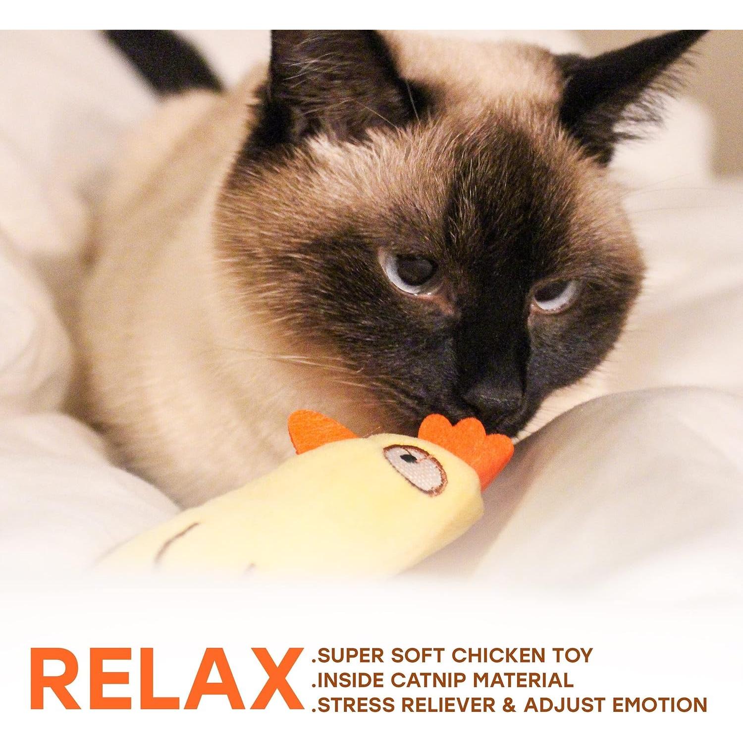 Set de Juguetes Interactivos para Gatos AlabongCat con Hierba Gatera