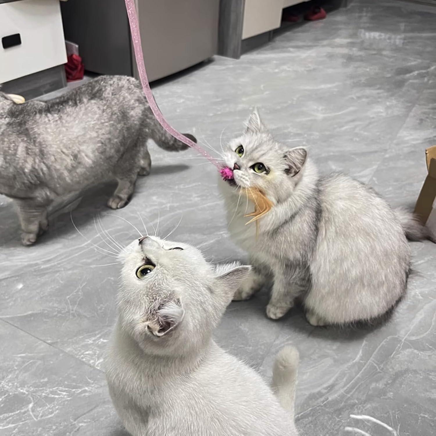 Varitas Interactivas para Gatos IUHKBH - 3 Colores, 38 cm