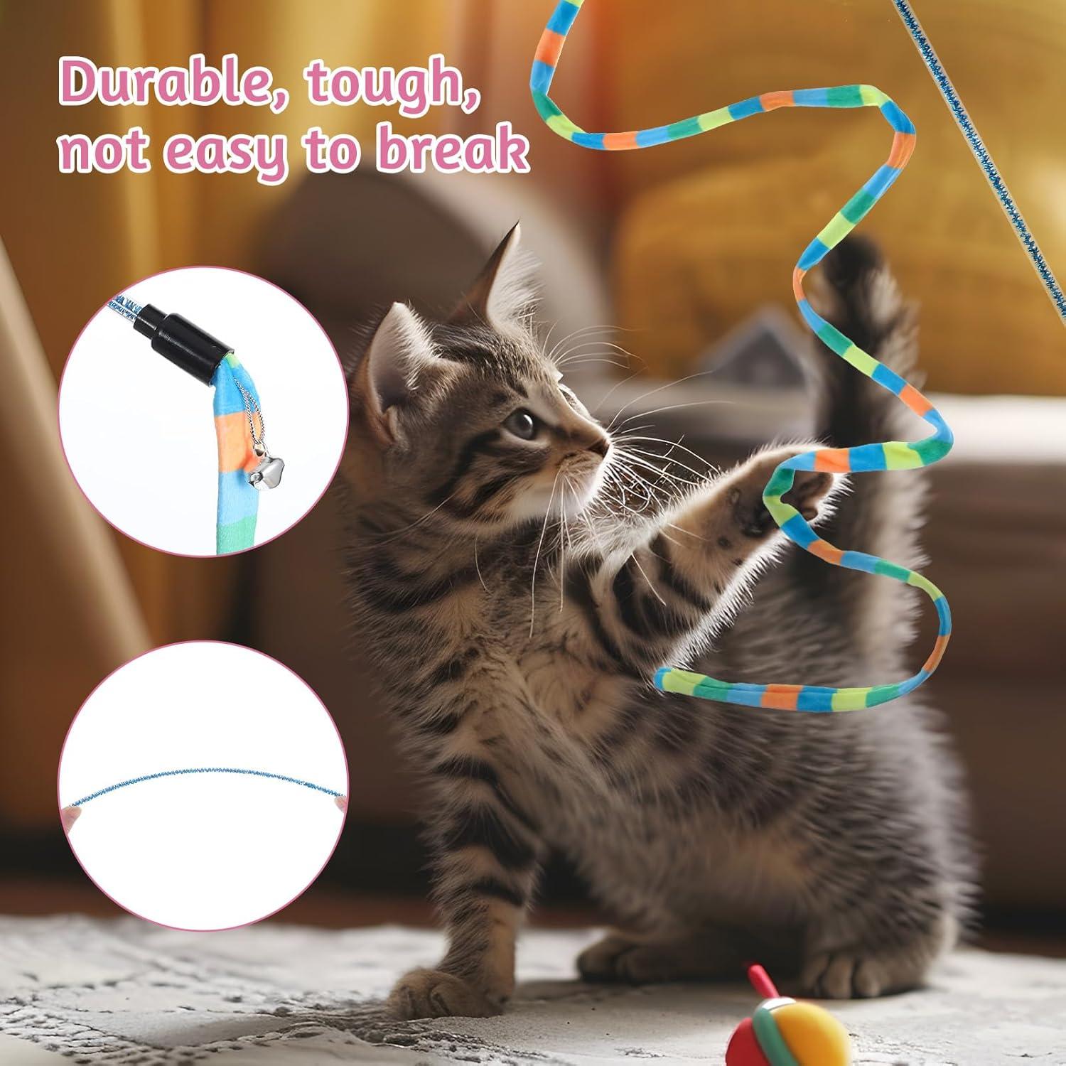 Juguetes Interactivos para Gatos InnoHHustle 2 Pcs Varitas Coloridas