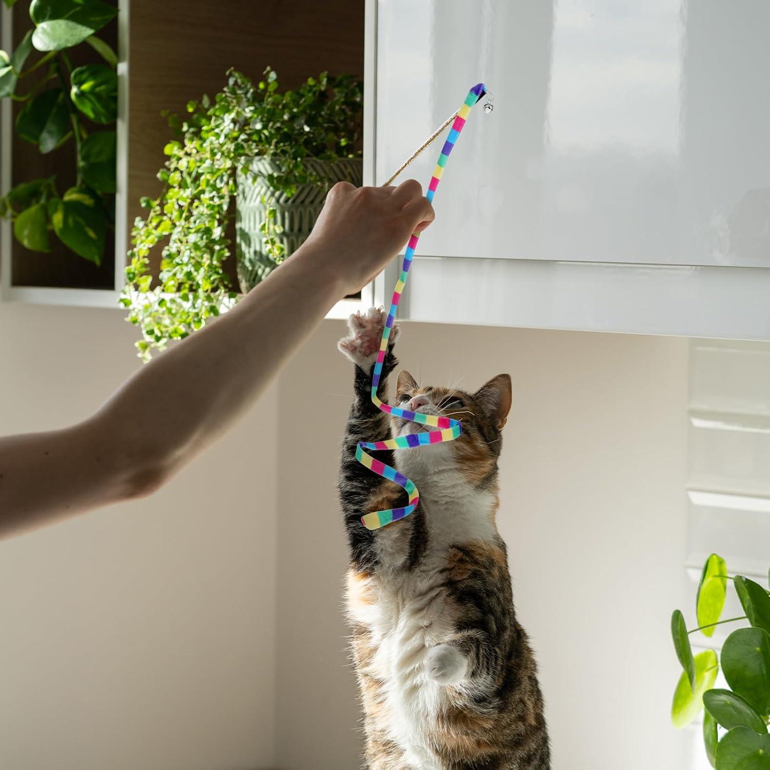 Juguetes Interactivos para Gatos InnoHHustle 2 Pcs Varitas Coloridas