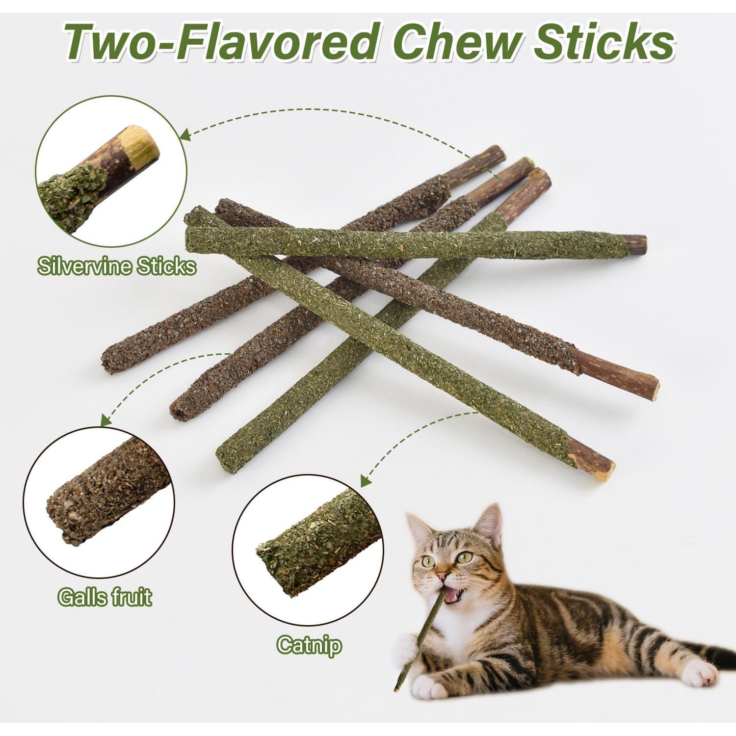 Palos de Silvervine para Gatos Henyopet - Juguete Dental 15PCS