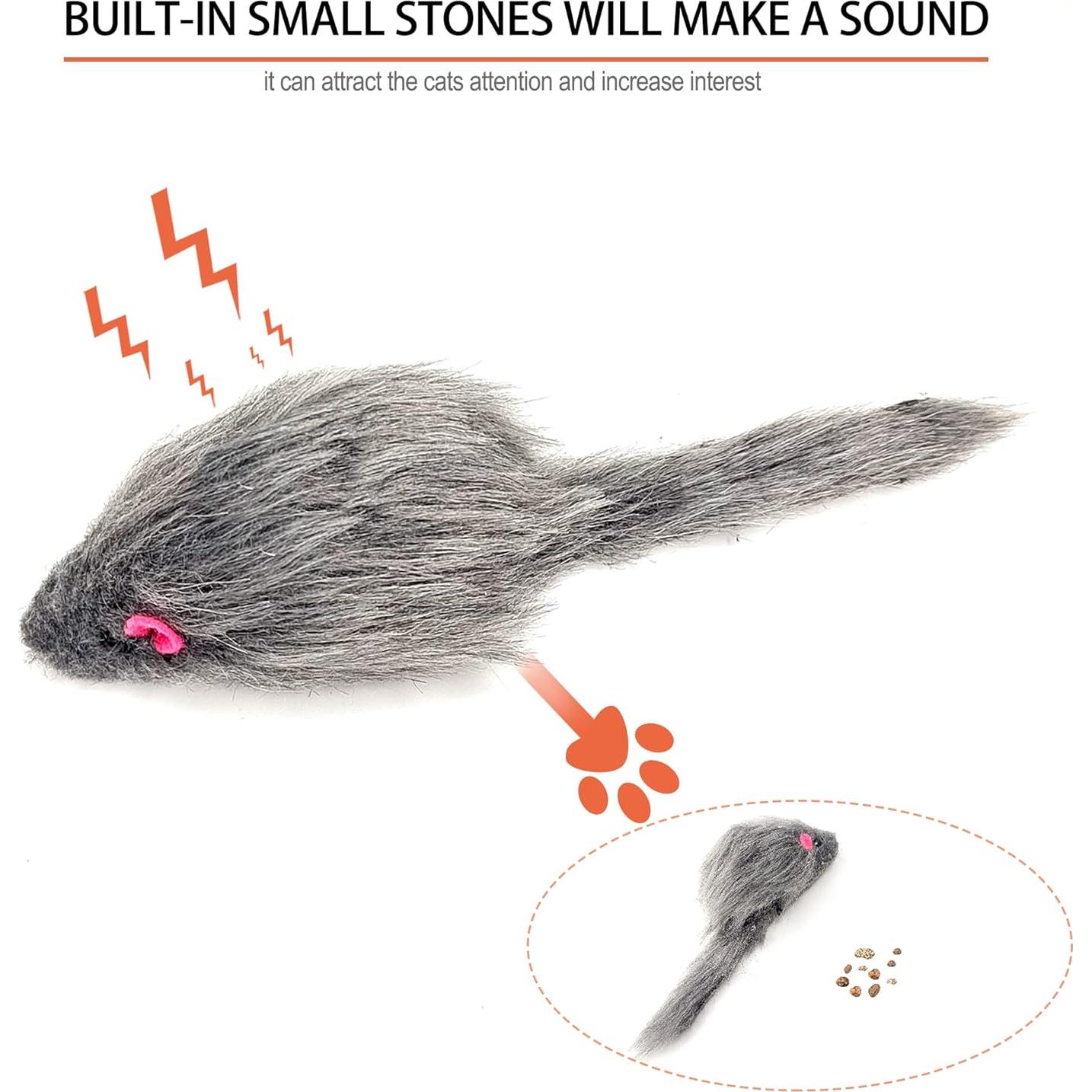 Juego de Juguetes Interactivos para Gatos Baoheyao B102 - Varita de Plumas y Accesorios