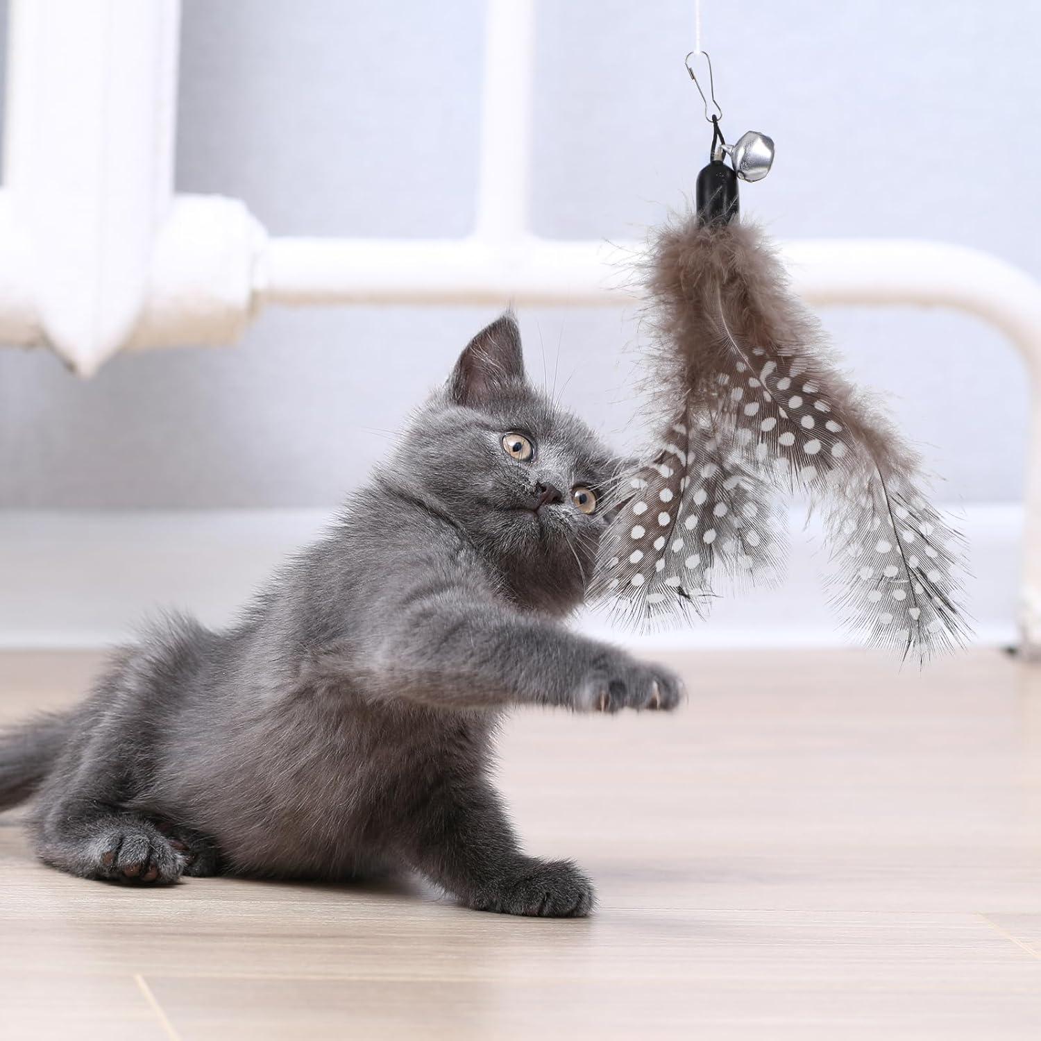 12 Repuestos de Plumas para Juguetes de Gato Kifmurase