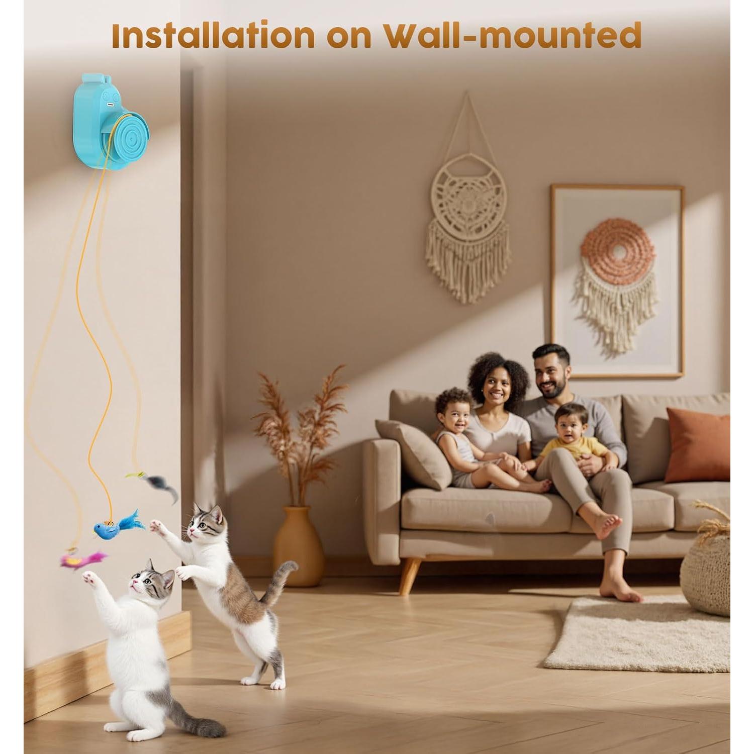 Juguete Interactivo para Gatos Catpick - Automático USB-C, Ajustable