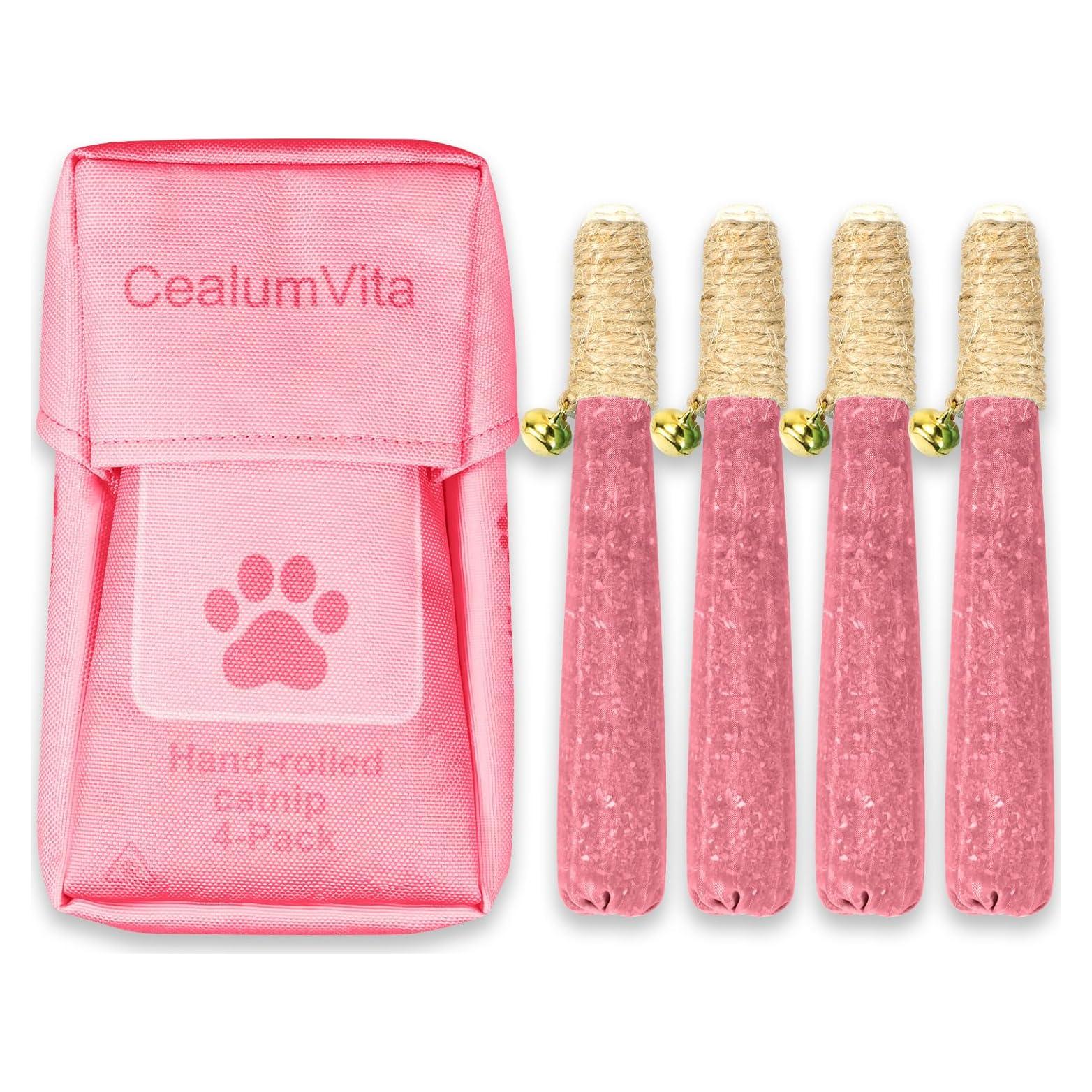 Paquete de 4 Juguetes para Gatos CealumVita con Hierba Gatera