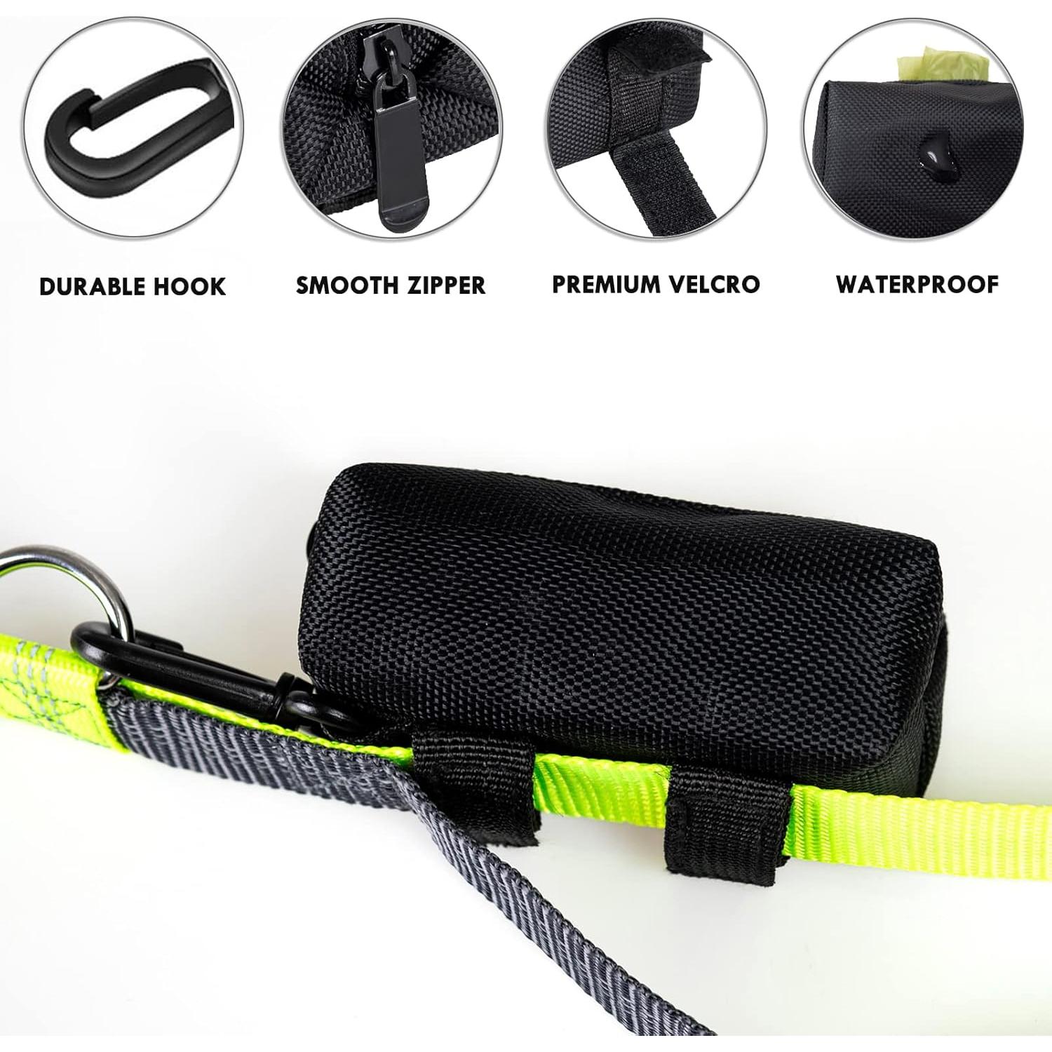 Soporte para bolsas de excremento de perro CAKOVANO + 80 bolsas