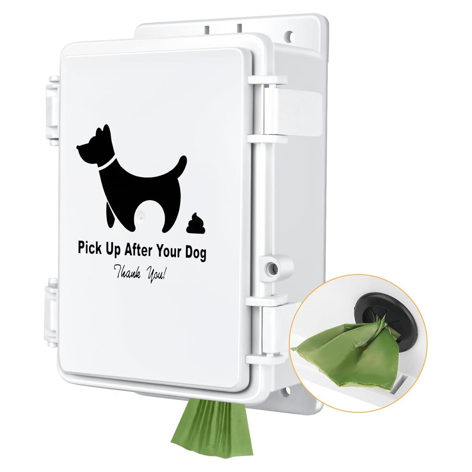 Dispensador de bolsas de excremento para perro CHZUOBER negro