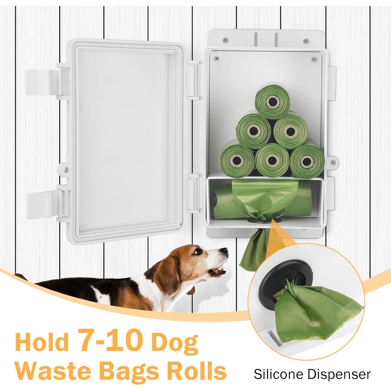 Dispensador de bolsas de excremento para perro CHZUOBER negro