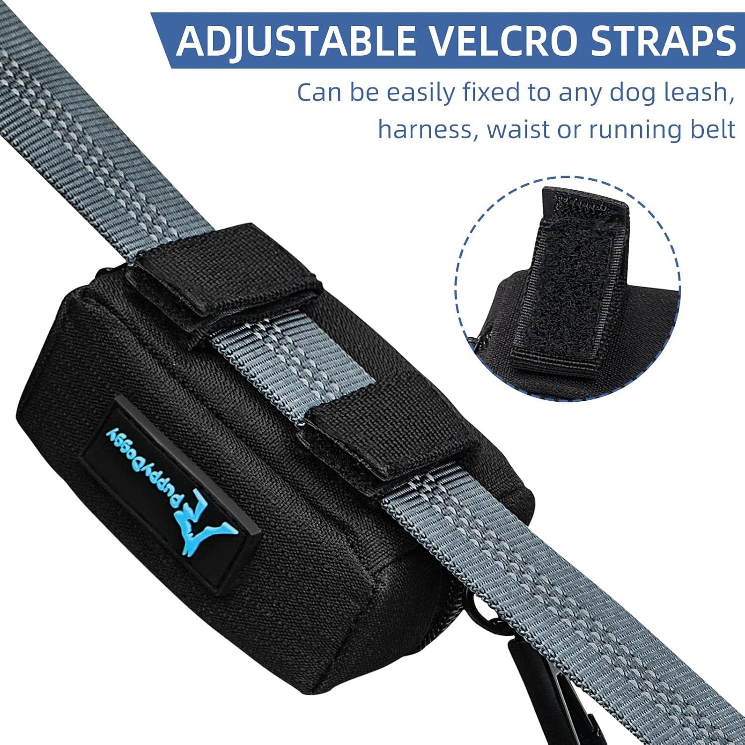 Dispensador de bolsas de excremento para perros PuppyDoggy negro