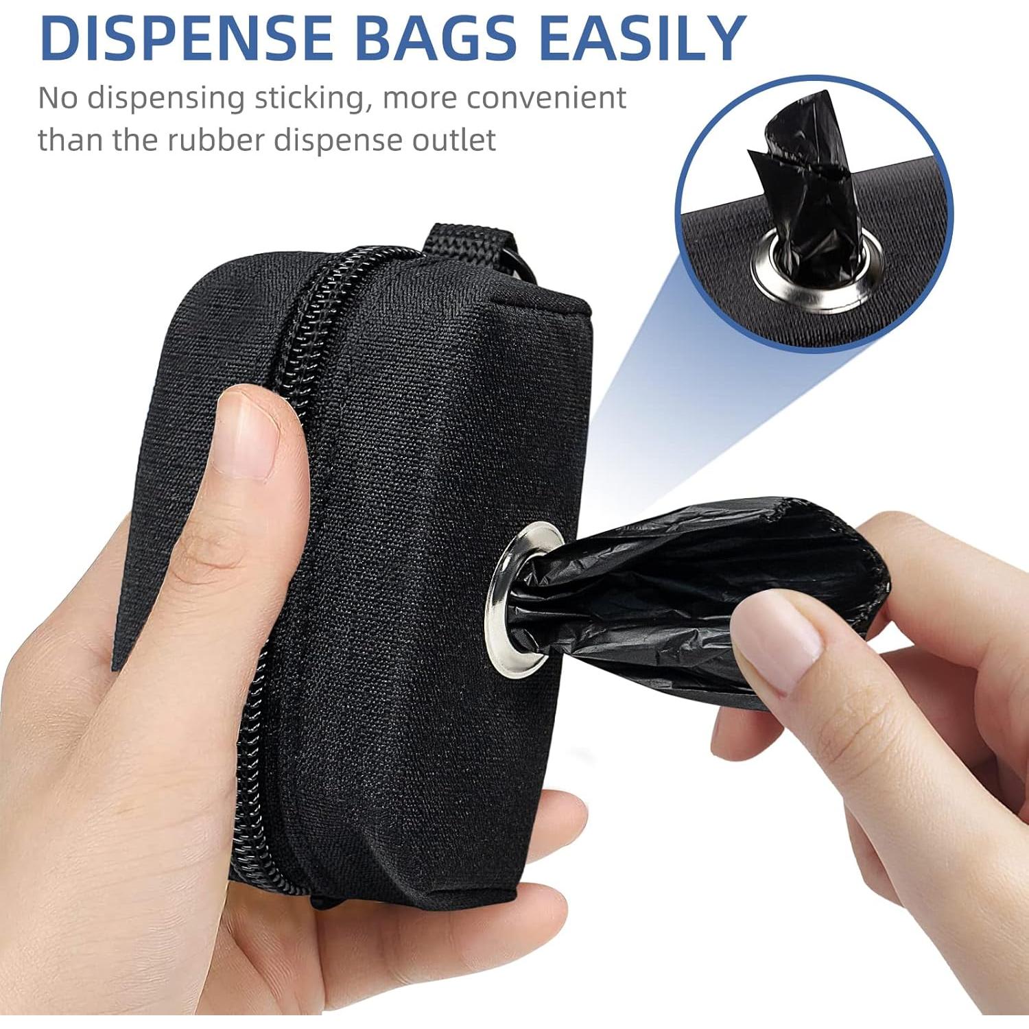 Dispensador de bolsas de excremento para perros PuppyDoggy negro