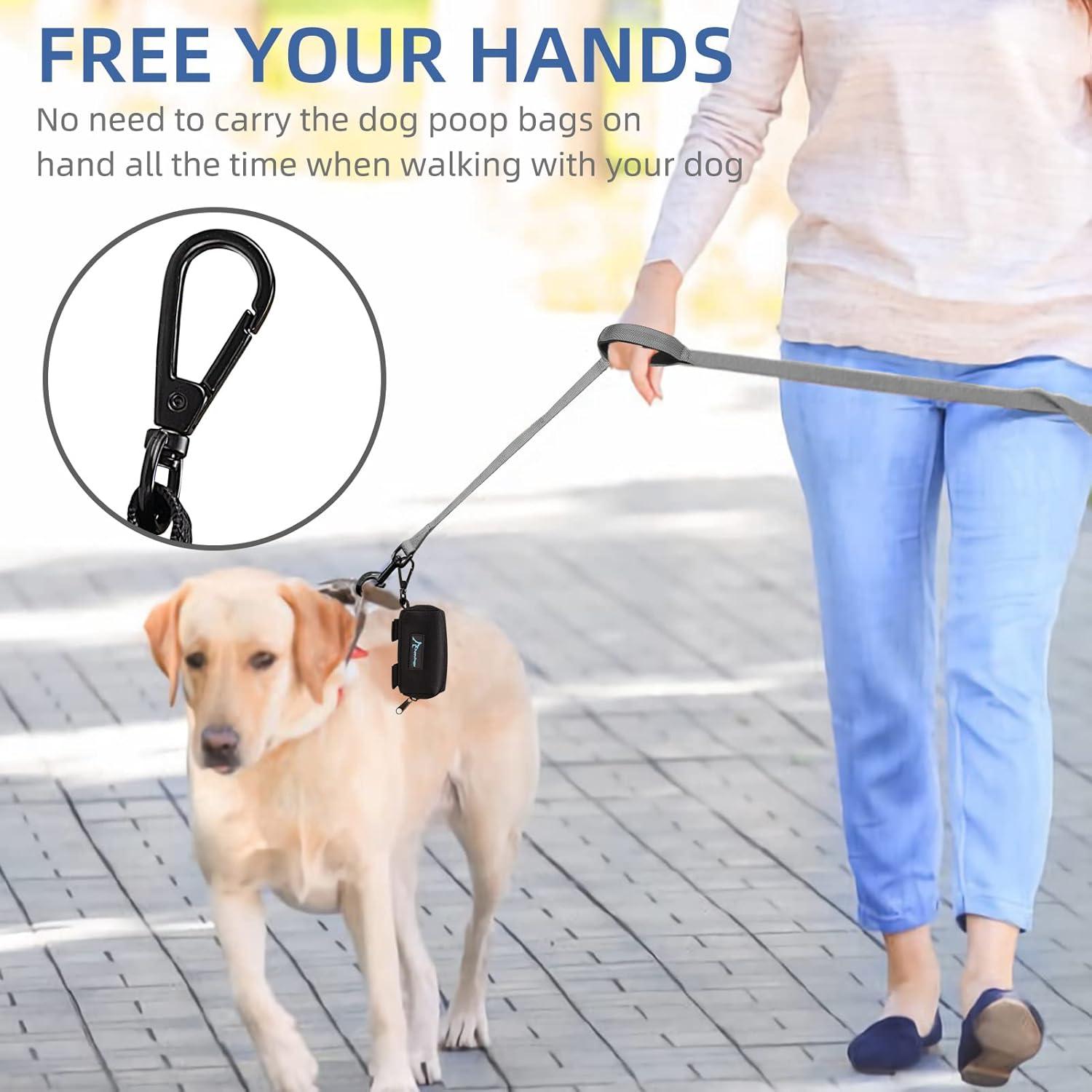 Dispensador de bolsas de excremento para perros PuppyDoggy negro