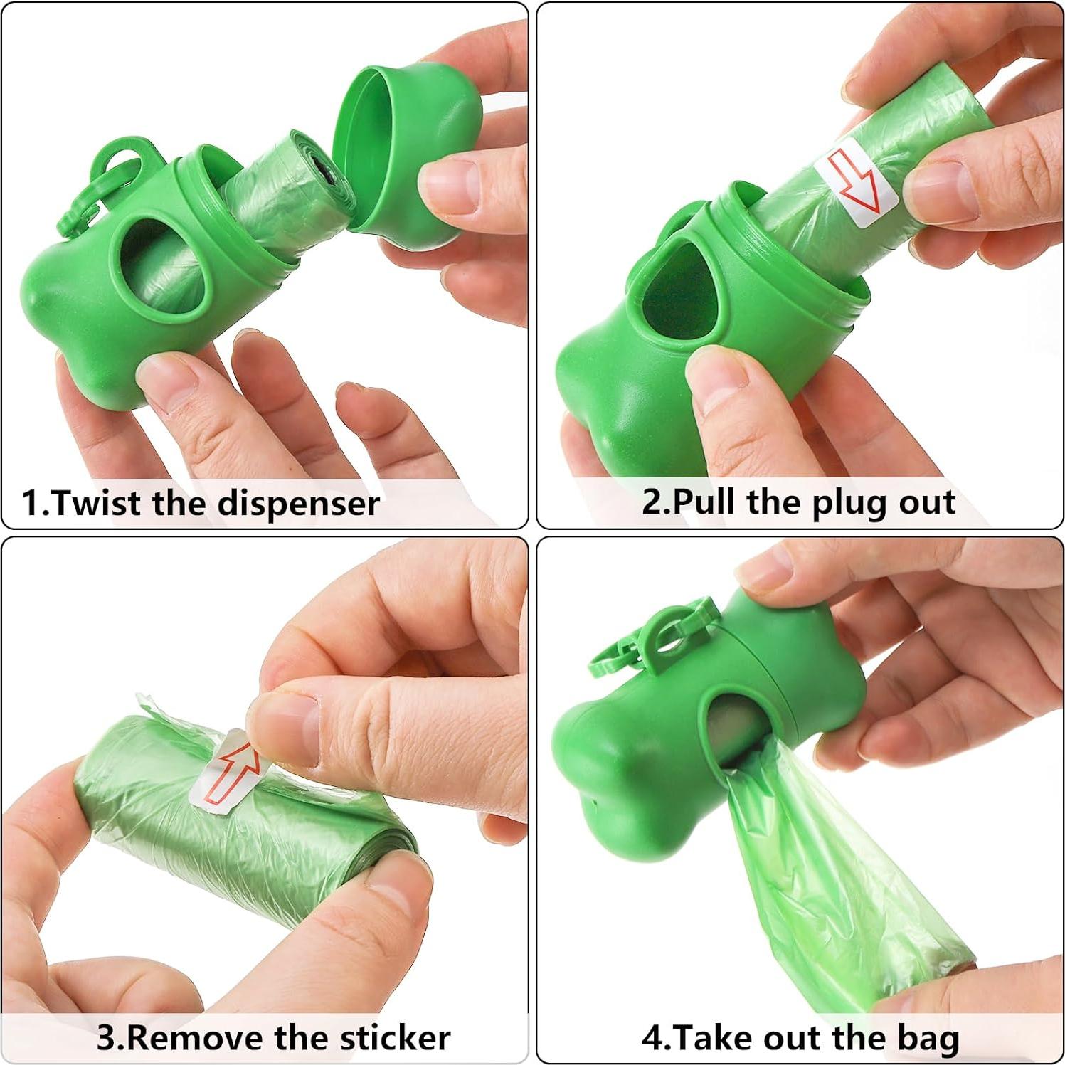 Dispensador de Bolsas de Desechos para Perros Fasmov 56 Pzas