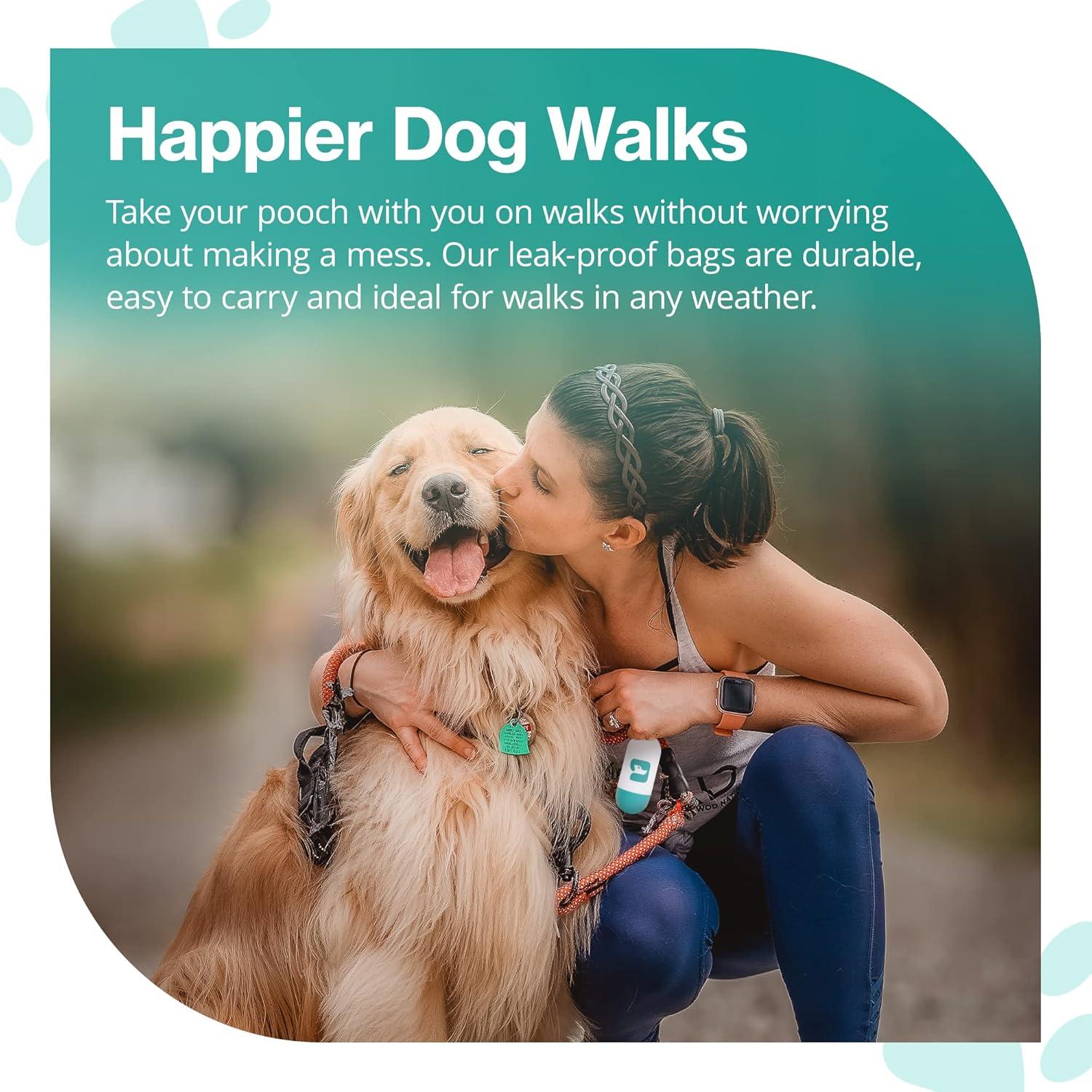 Dispensador de bolsas de excremento PawPail con clip - Incluye 15 bolsas