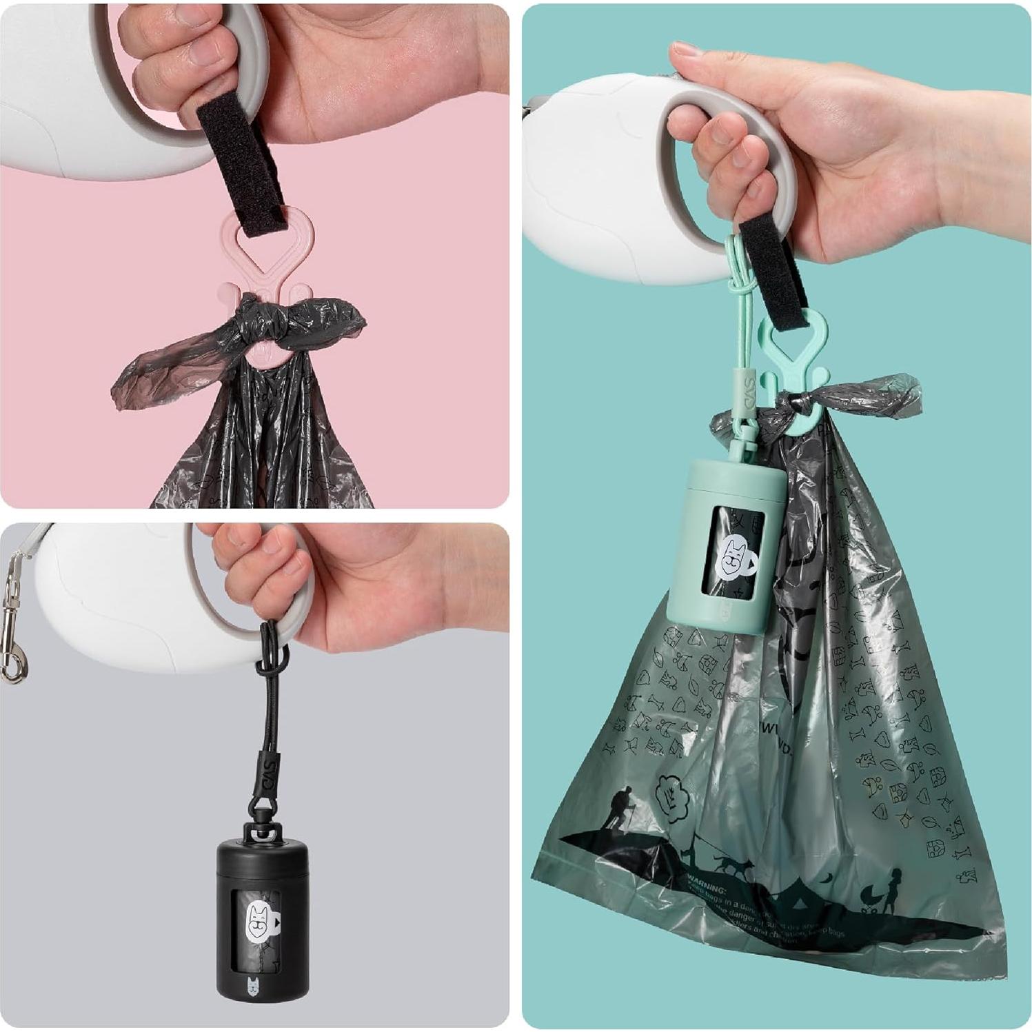 Dispensador de bolsas para excrementos de perros WuDao Verde