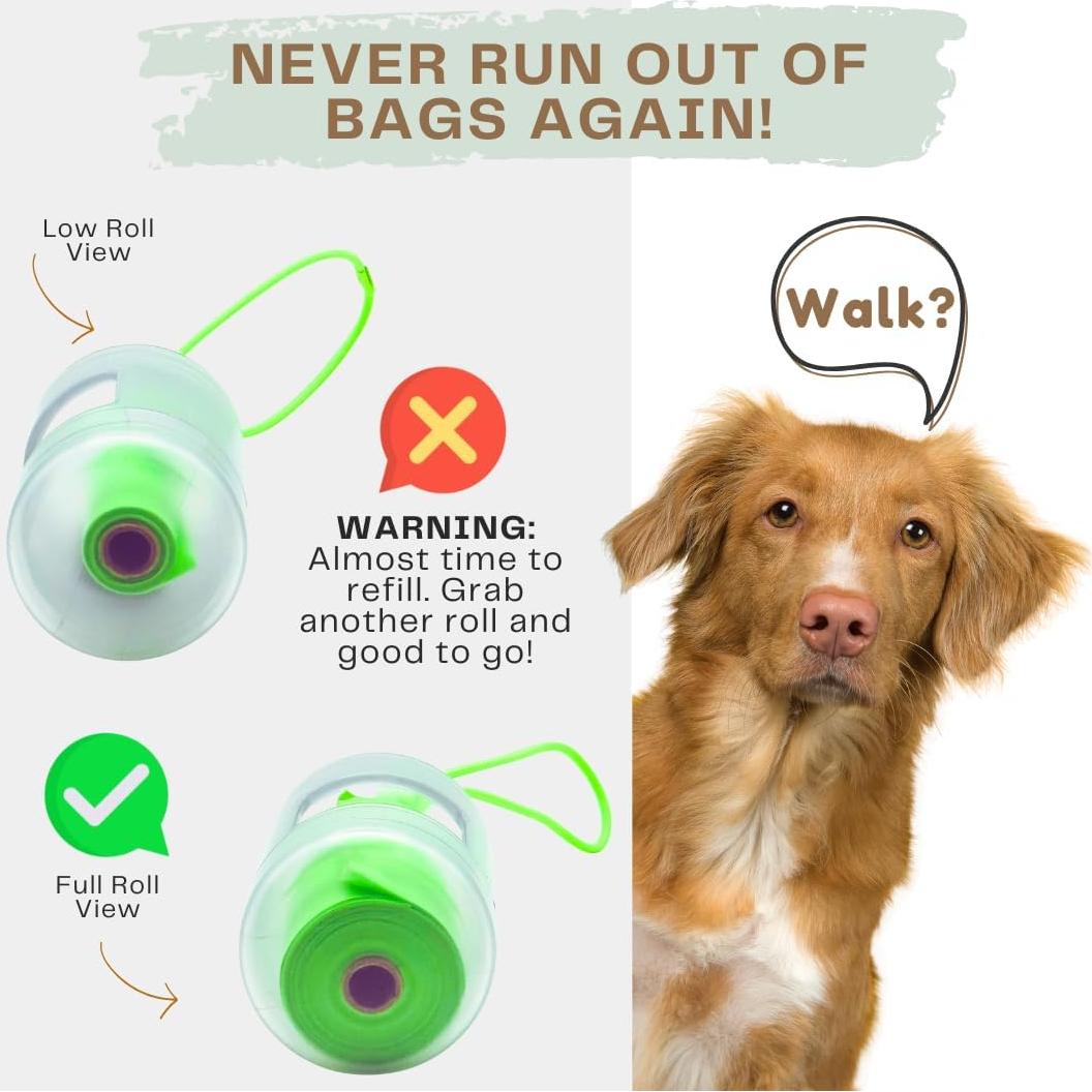 Soporte Dispensador de Bolsas Excremento Perro Woof & Barks