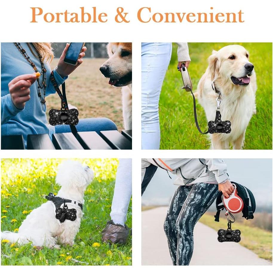 Dispensador de Bolsas de Excremento SAVORI Negro con Mosquetón