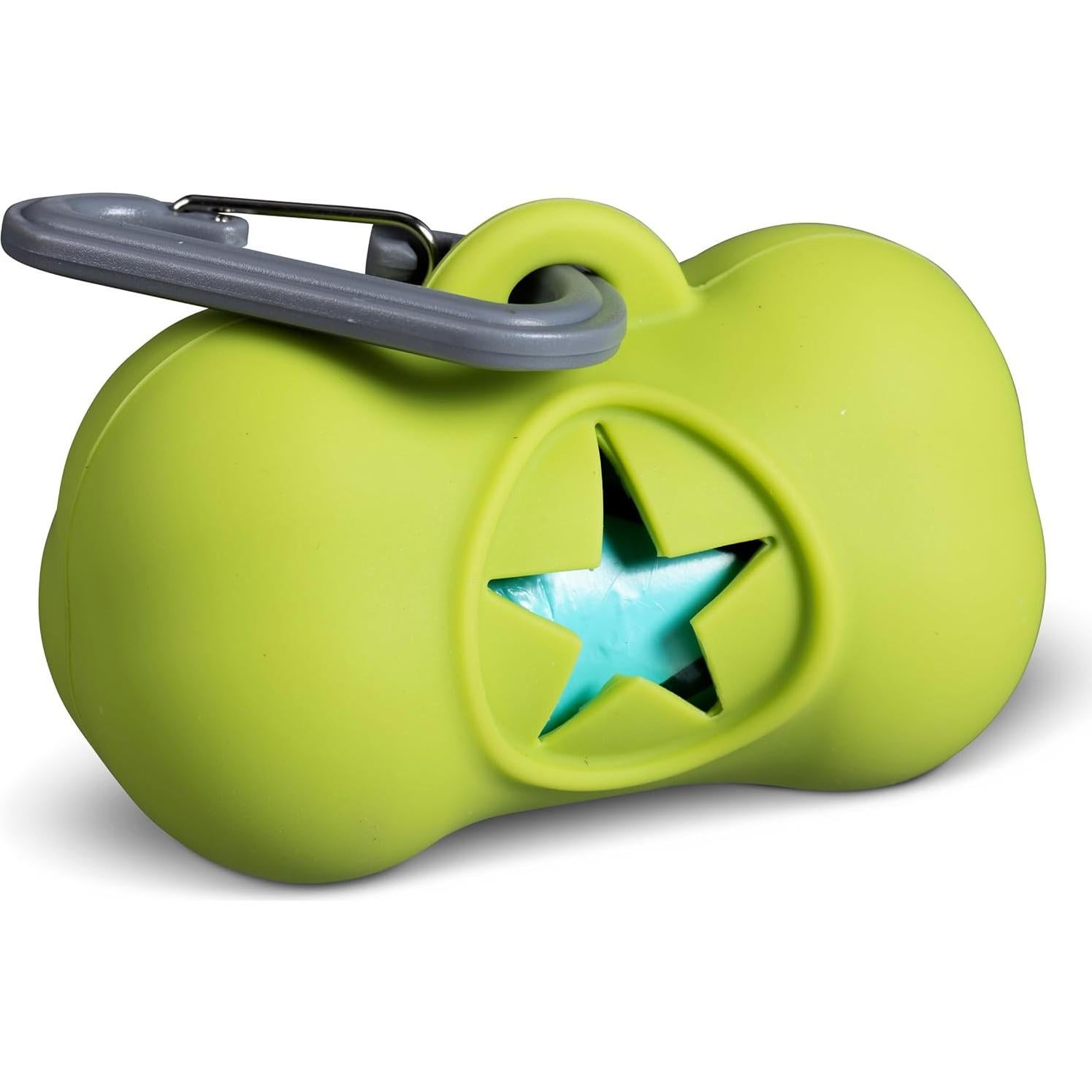 Soporte de Bolsa de Desechos para Perros Messy Mutts Verde - Incluye 15 Bolsas