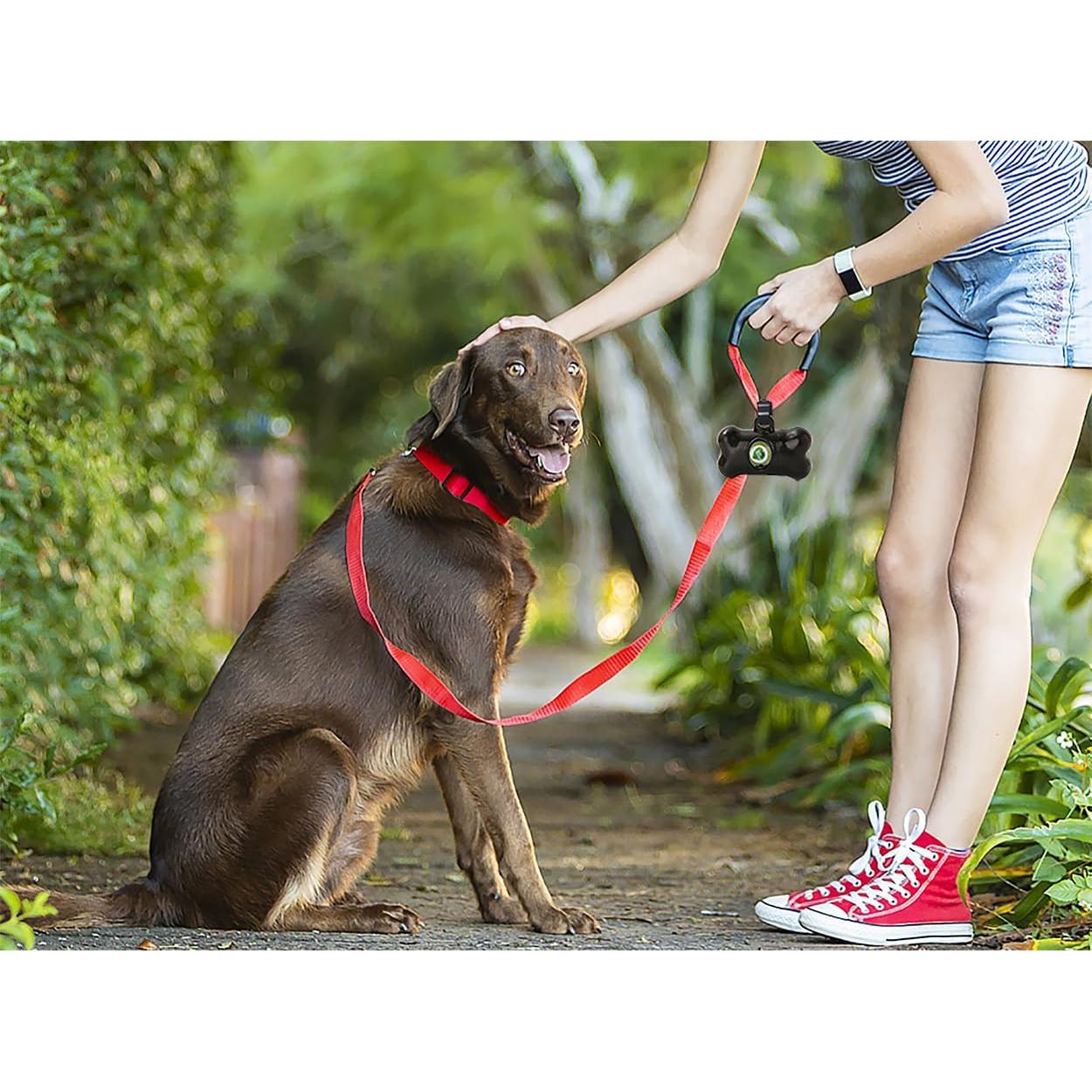 Paquete 8 dispensadores bolsas excremento perro Negro Azul