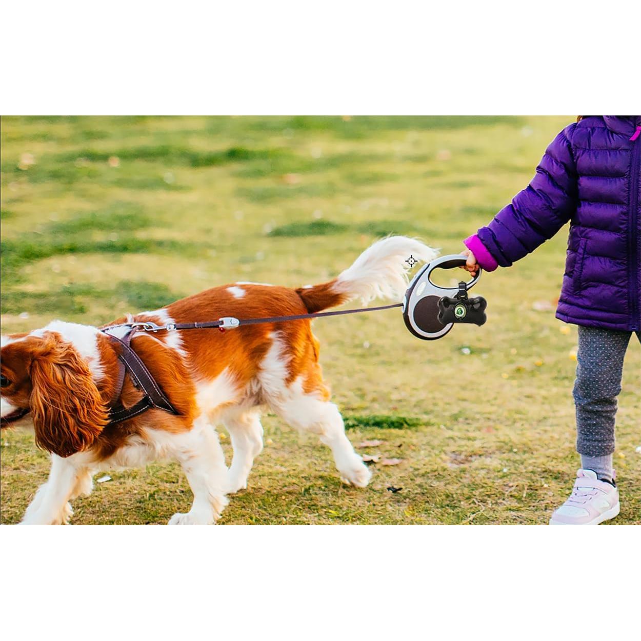 Paquete 8 dispensadores bolsas excremento perro Negro Azul