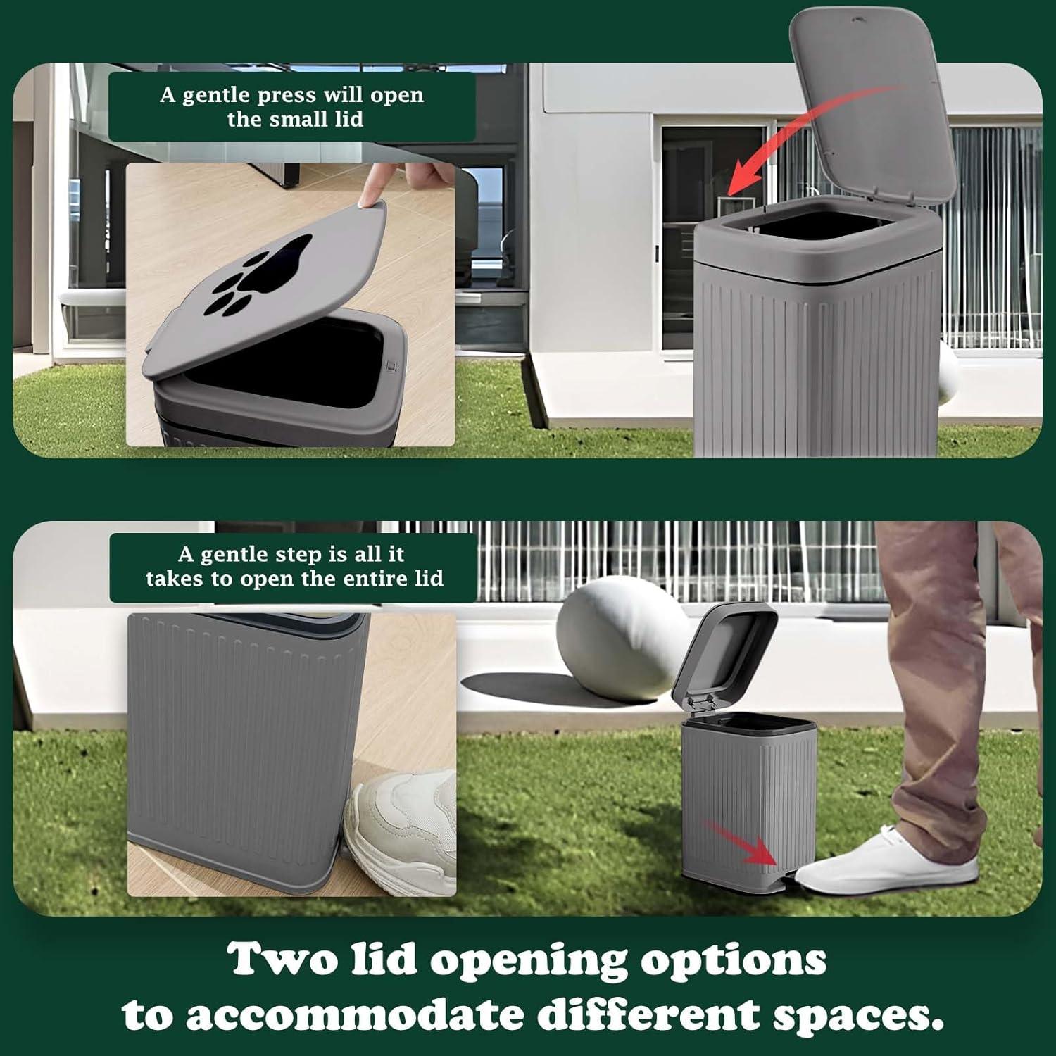 Cubeta de Basura para Excremento de Perro Kopuncare 5L Gris